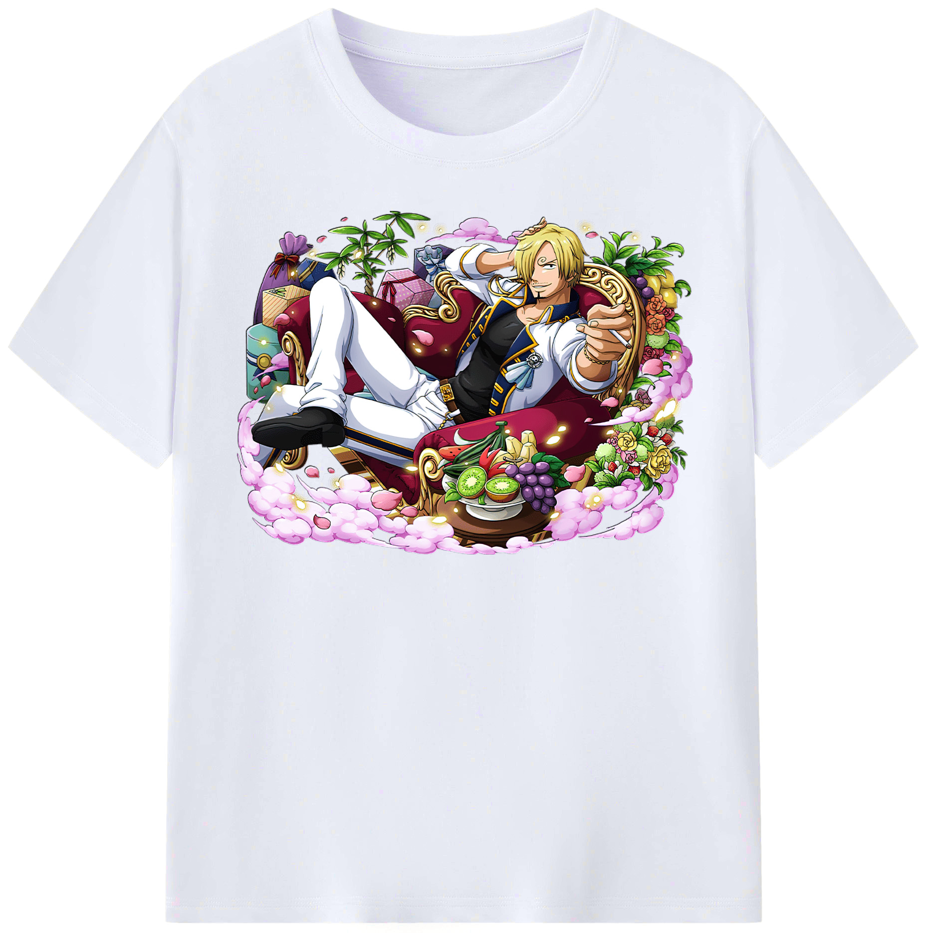 （画像用） ワンピース サンジ ONE PIECE Sanji レディースカジュアルプリントTシャツ（綿100％）