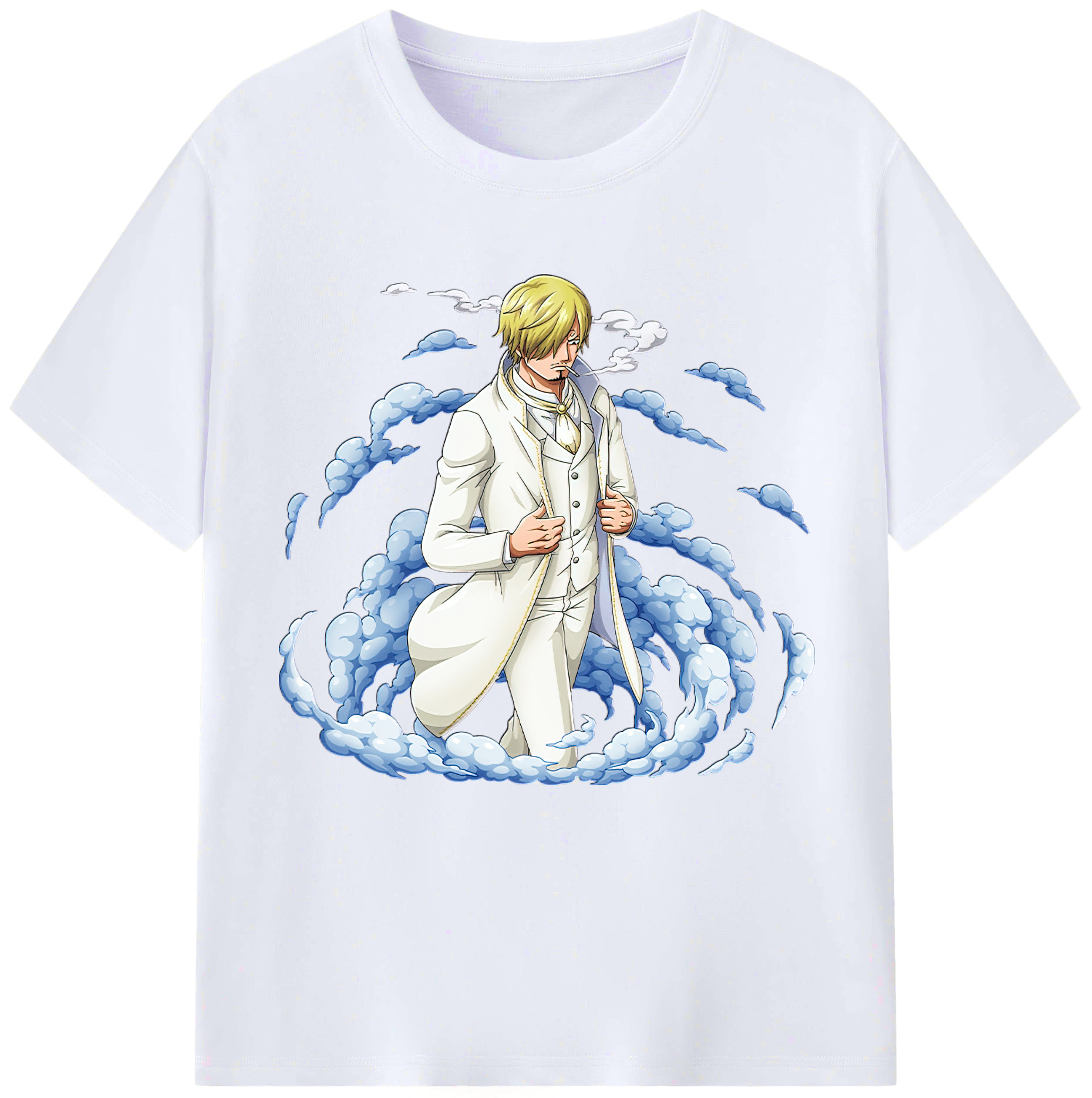 （画像用） ワンピース サンジ ONE PIECE Sanji レディースカジュアルプリントTシャツ（綿100％）