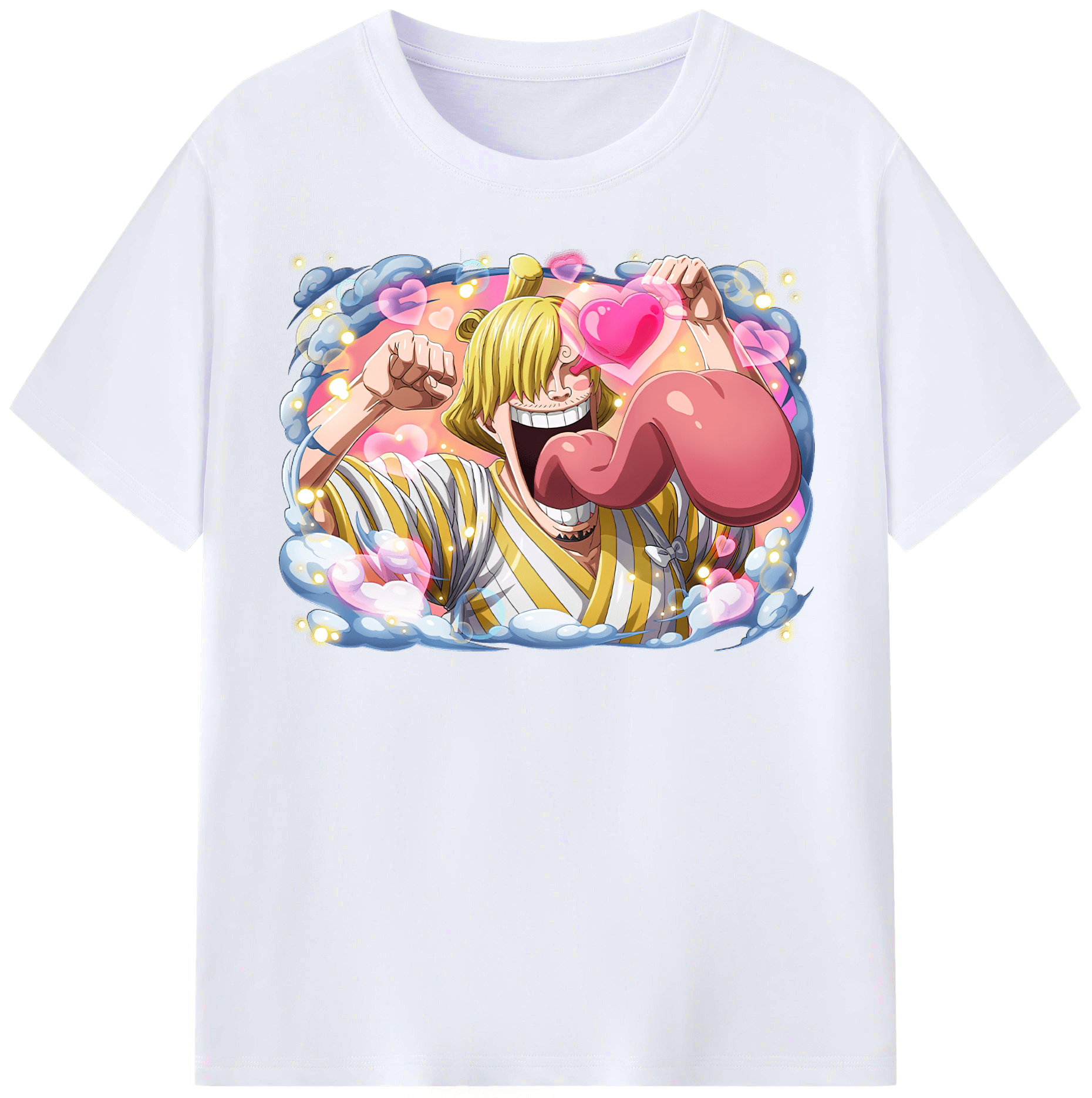 （画像用） ワンピース サンジ ONE PIECE Sanji レディースカジュアルプリントTシャツ（綿100％）