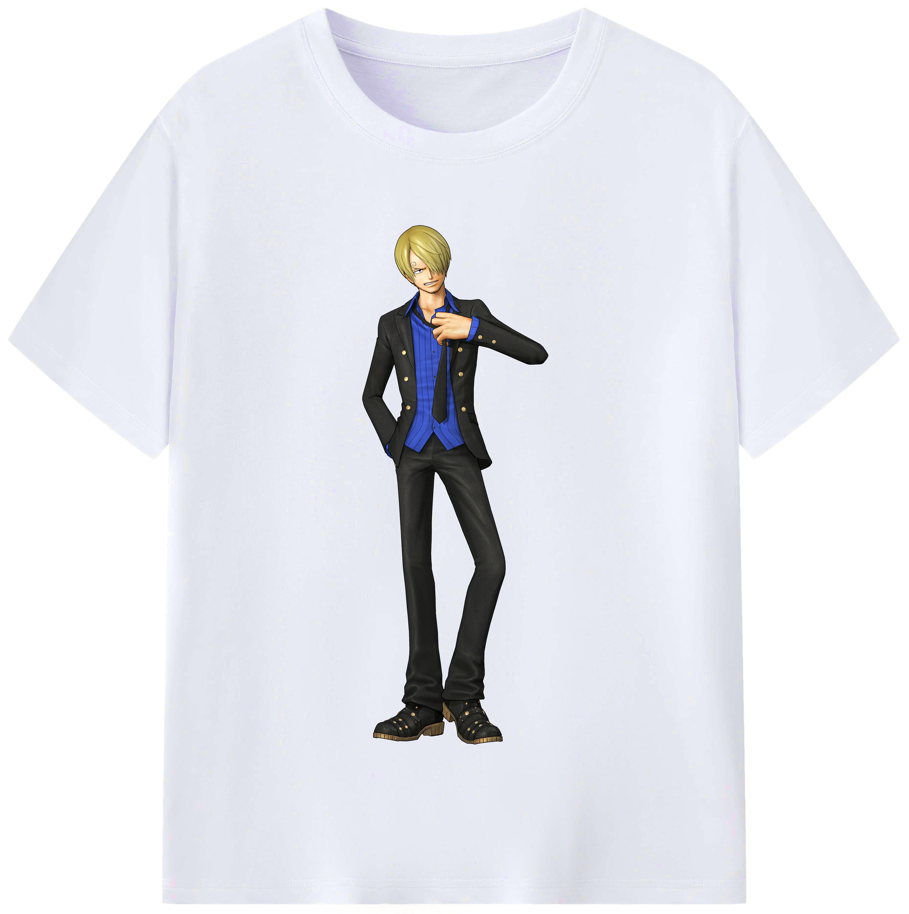 （画像用） ワンピース サンジ ONE PIECE Sanji レディースカジュアルプリントTシャツ（綿100％）