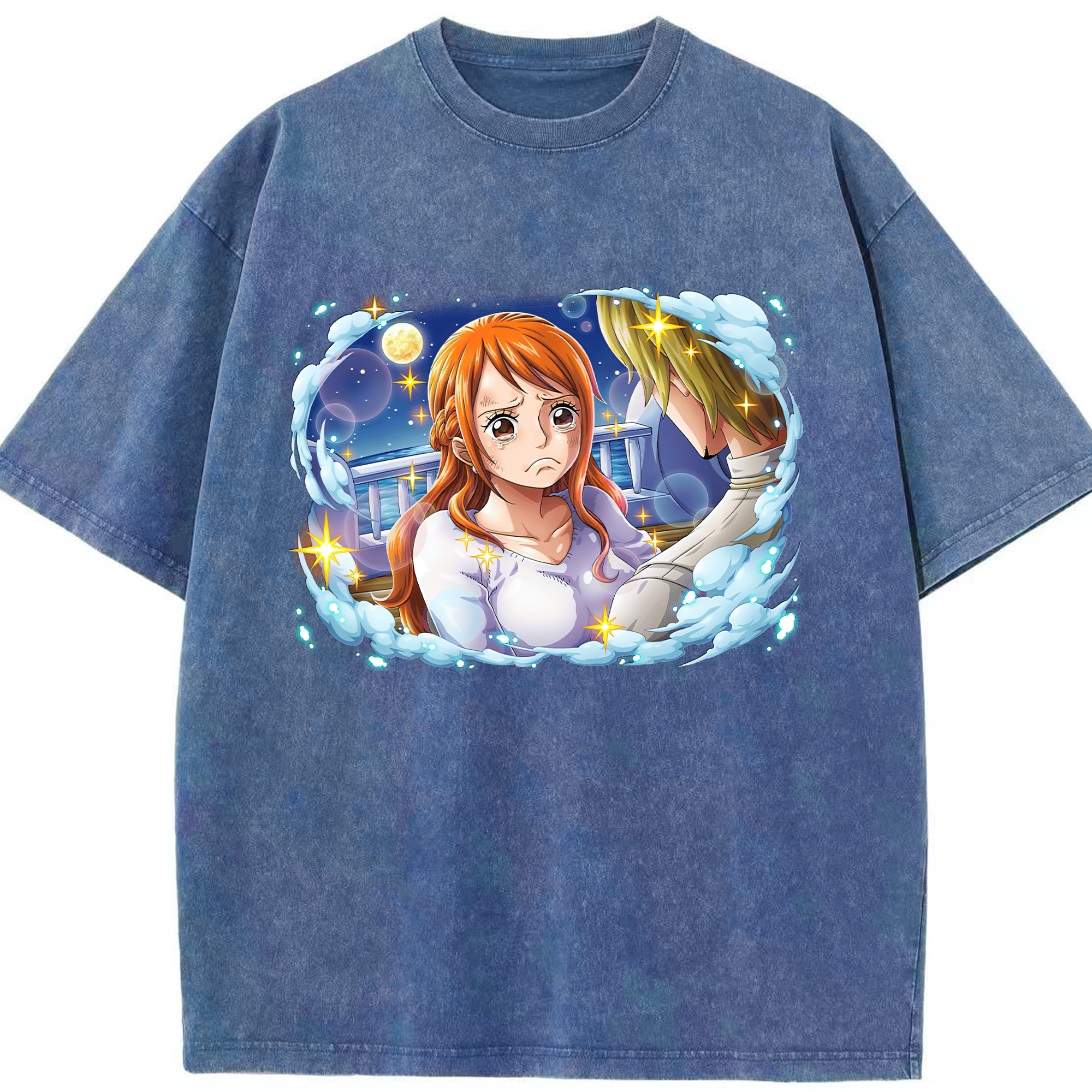 ワンピース ナミ ONE PIECE Nami 綿100% ヴィンテージ風 半袖Tシャツ（フロントプリント）