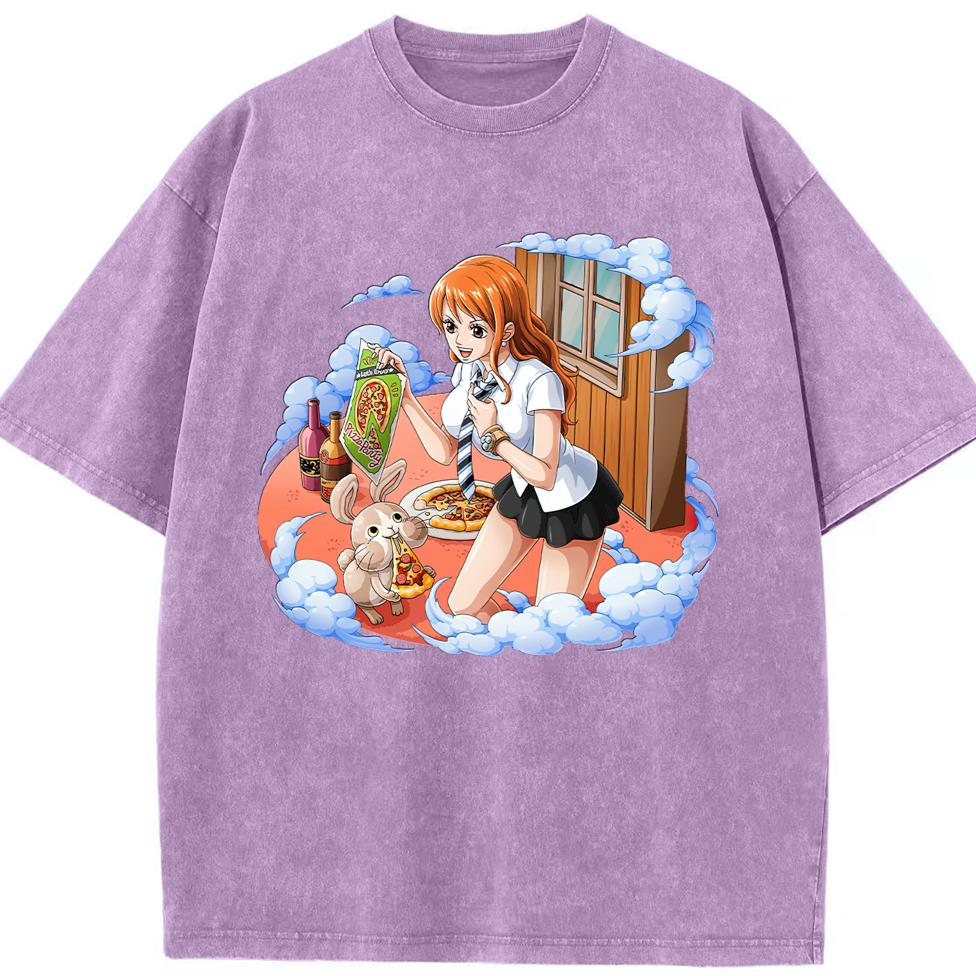 ワンピース ナミ ONE PIECE Nami 綿100% ヴィンテージ風 半袖Tシャツ（フロントプリント）