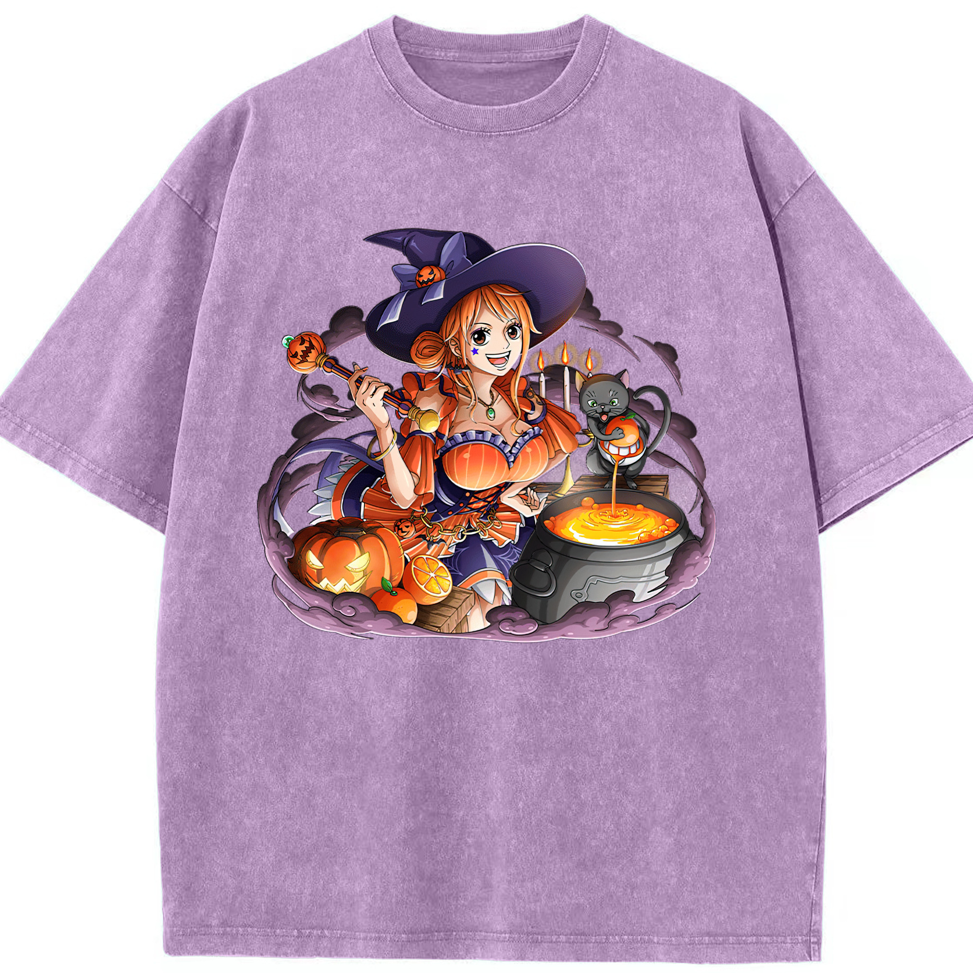 ワンピース ナミ ONE PIECE Nami 綿100% ヴィンテージ風 半袖Tシャツ（フロントプリント）