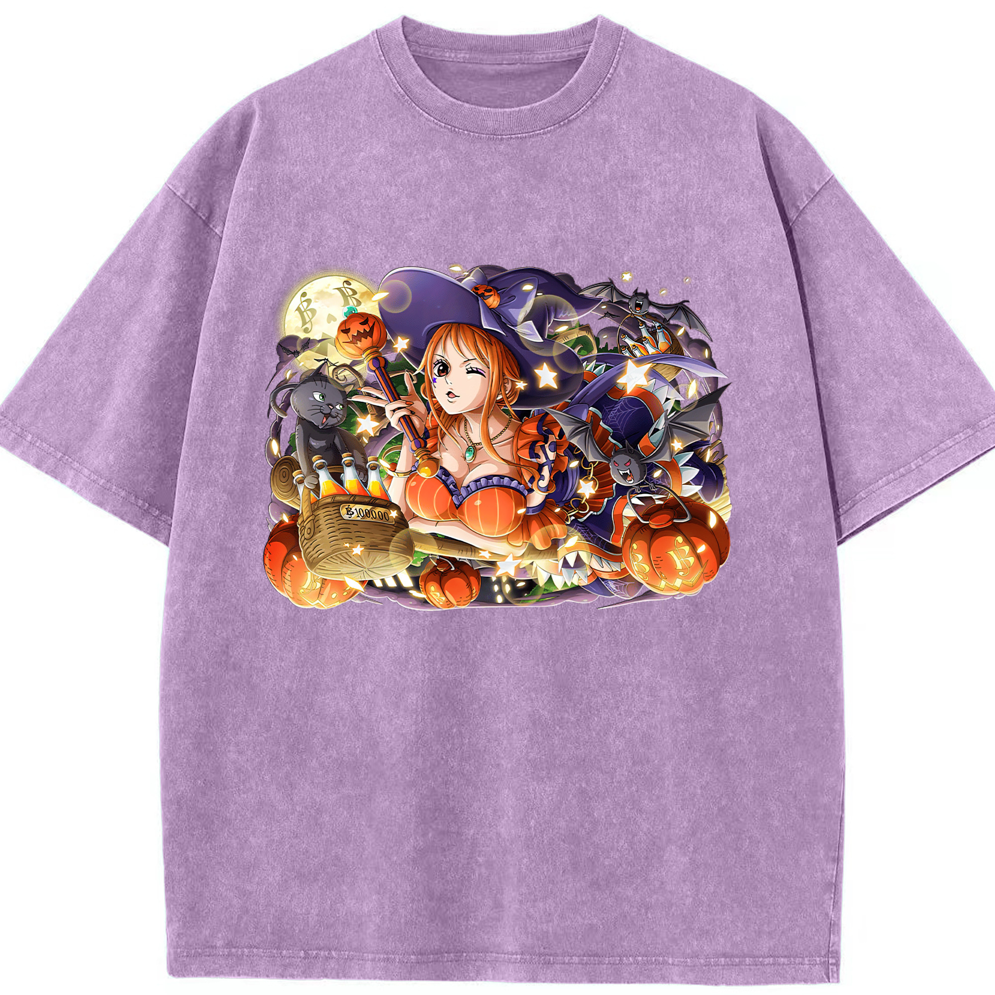 ワンピース ナミ ONE PIECE Nami 綿100% ヴィンテージ風 半袖Tシャツ（フロントプリント）