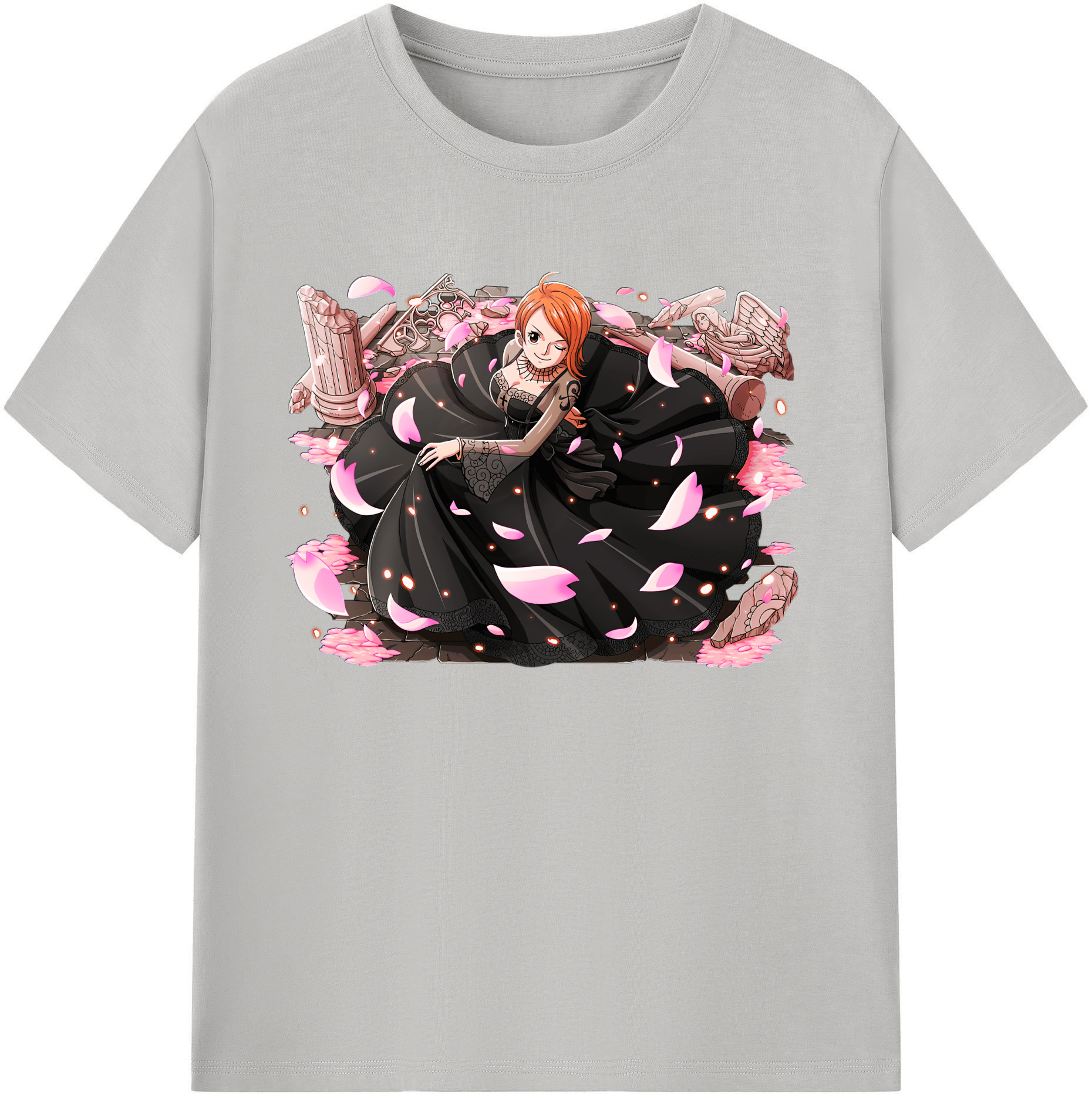 （画像用） ワンピース ナミ ONE PIECE Nami 綿100％ メンズ半袖Tシャツ｜肌触りやわらか＆通気性