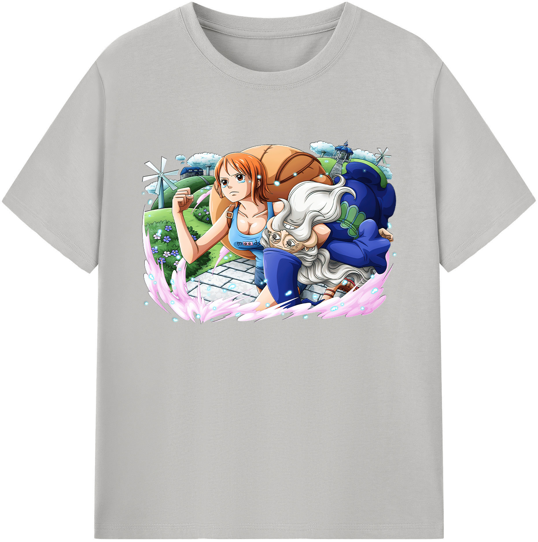 ワンピース ナミ ONE PIECE Nami 綿100％ メンズ半袖Tシャツ｜肌触りやわらか＆通気性