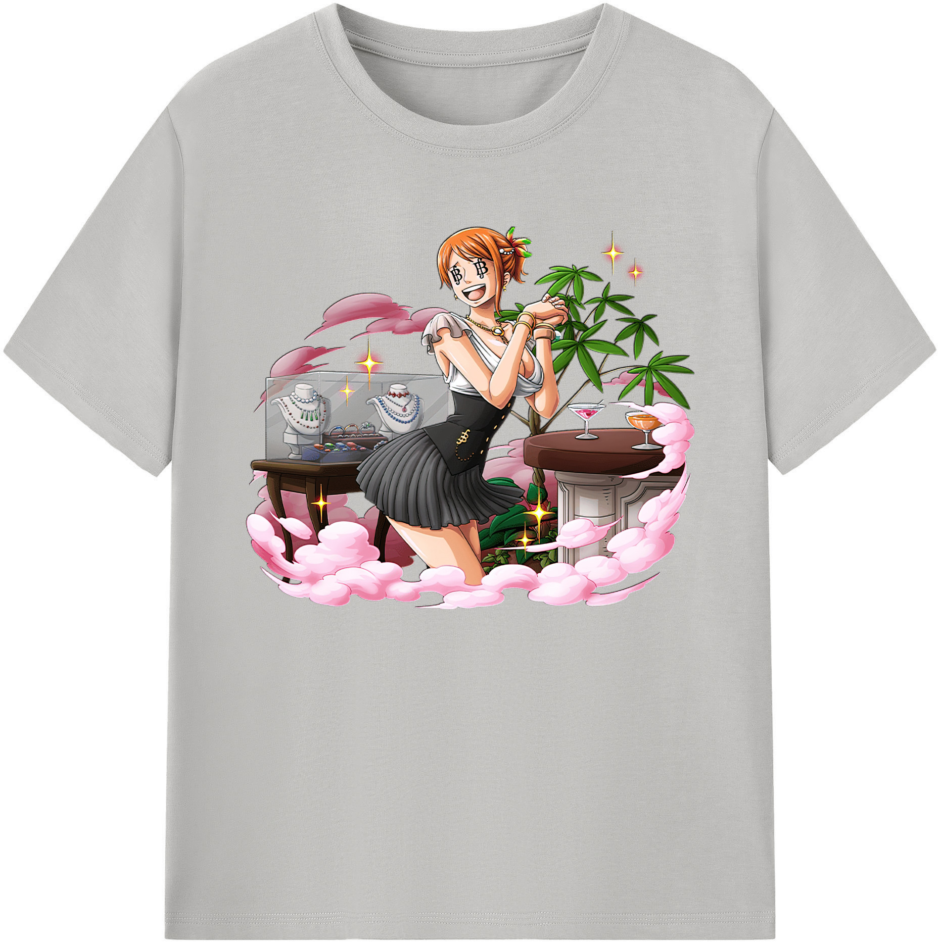 （画像用） ワンピース ナミ ONE PIECE Nami 綿100％ メンズ半袖Tシャツ｜肌触りやわらか＆通気性