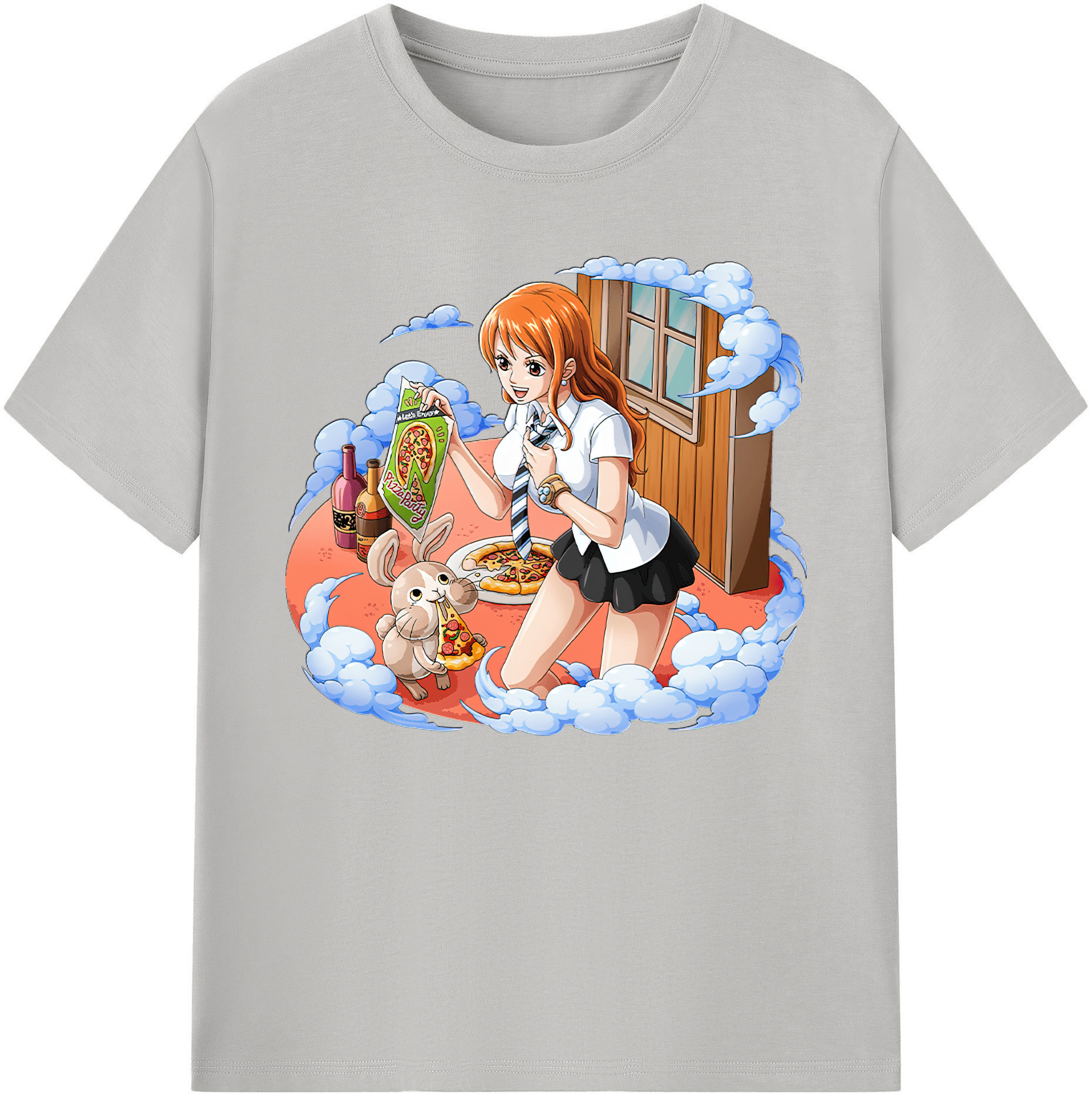 （画像用） ワンピース ナミ ONE PIECE Nami 綿100％ メンズ半袖Tシャツ｜肌触りやわらか＆通気性