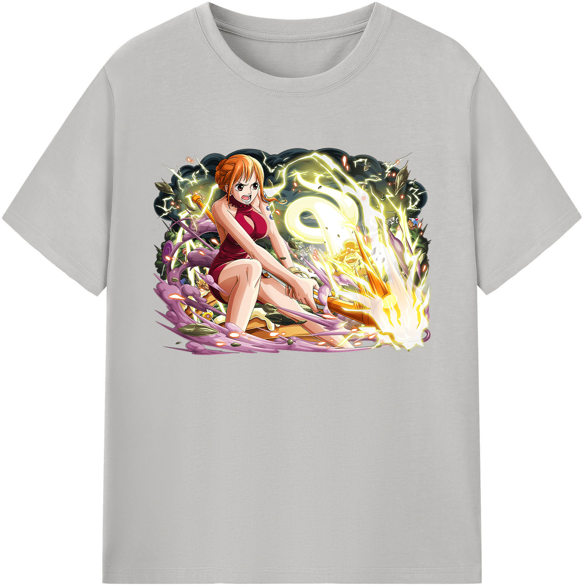 ワンピース ナミ ONE PIECE Nami 綿100％ メンズ半袖Tシャツ｜肌触りやわらか＆通気性