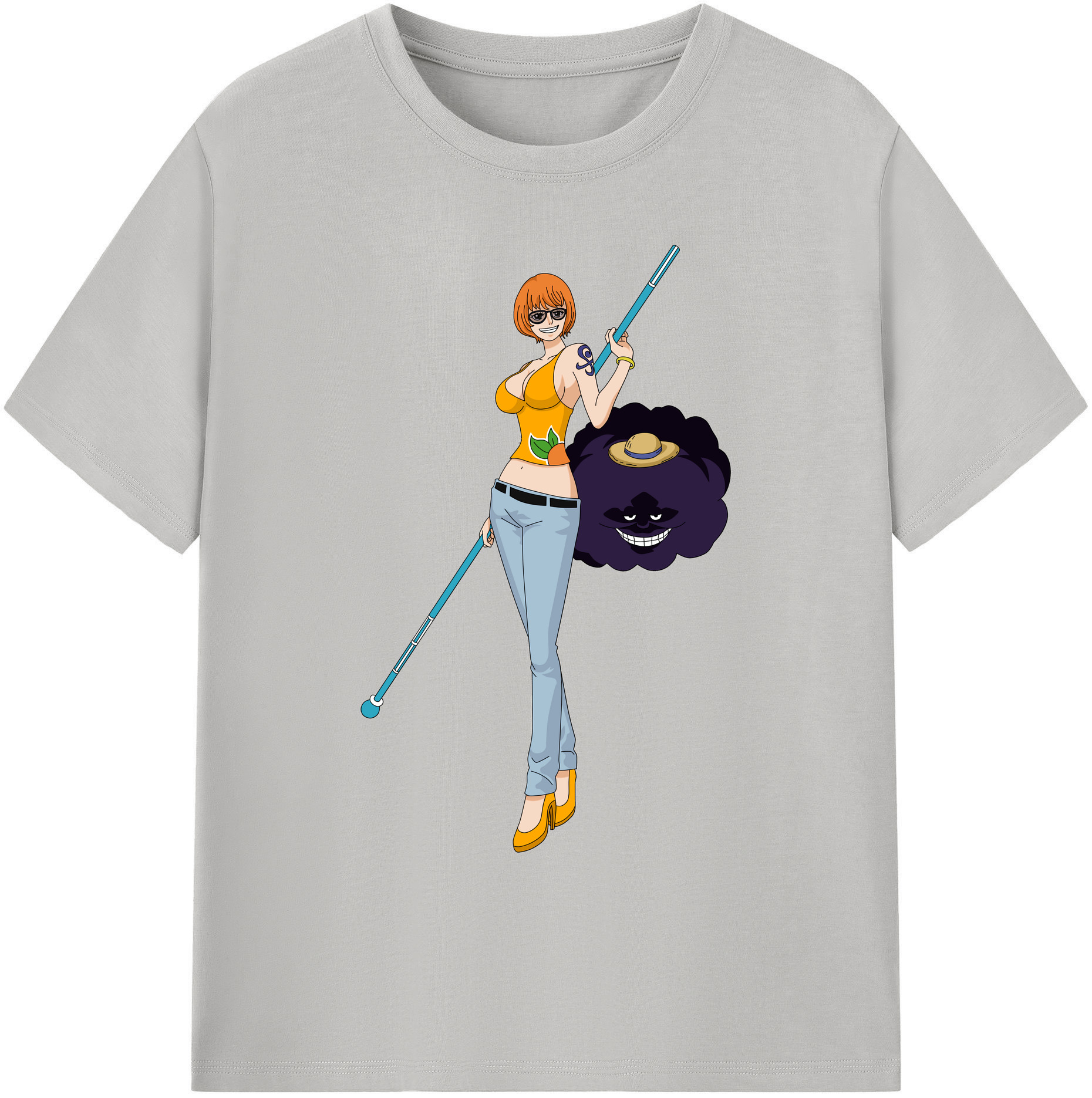 ワンピース ナミ ONE PIECE Nami 綿100％ メンズ半袖Tシャツ｜肌触りやわらか＆通気性