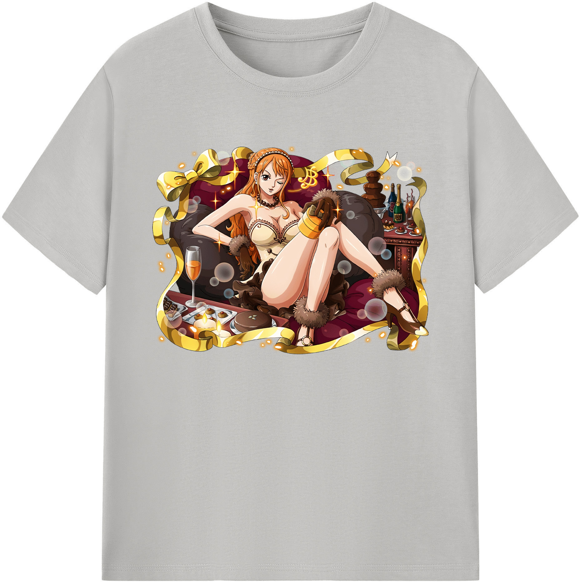 ワンピース ナミ ONE PIECE Nami 綿100％ メンズ半袖Tシャツ｜肌触りやわらか＆通気性