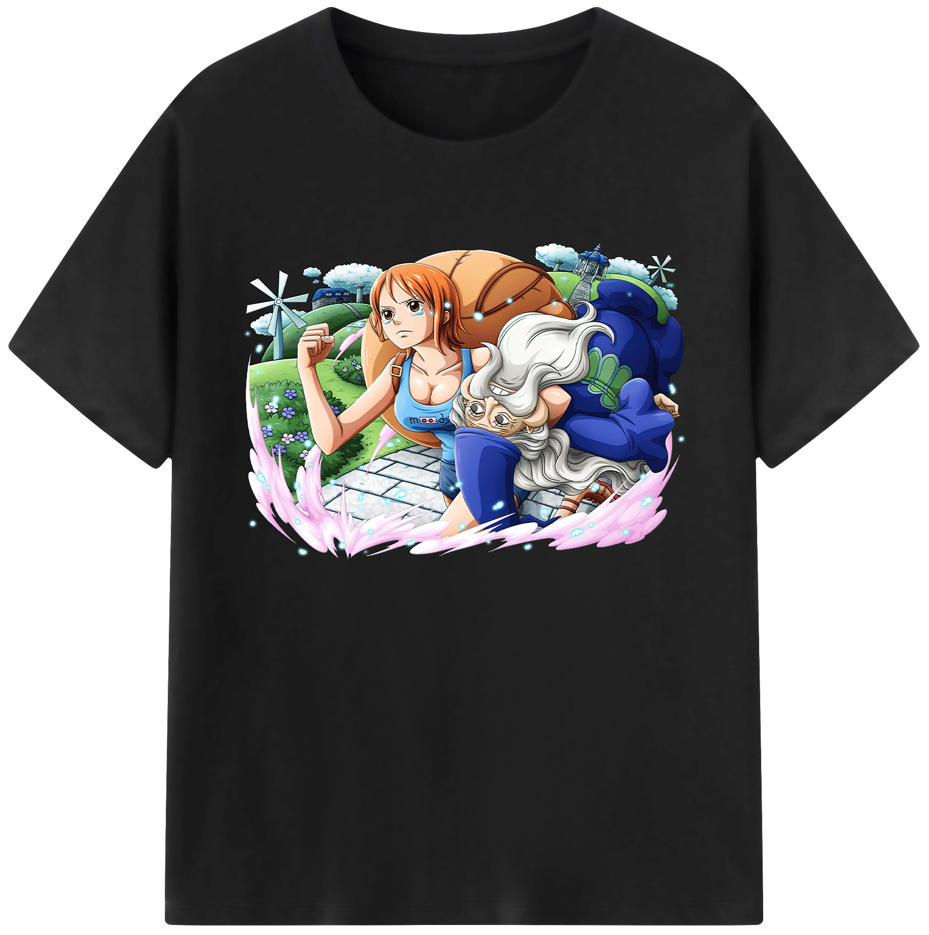 ワンピース ナミ ONE PIECE Nami 綿100％ メンズ半袖Tシャツ｜肌触りやわらか＆通気性