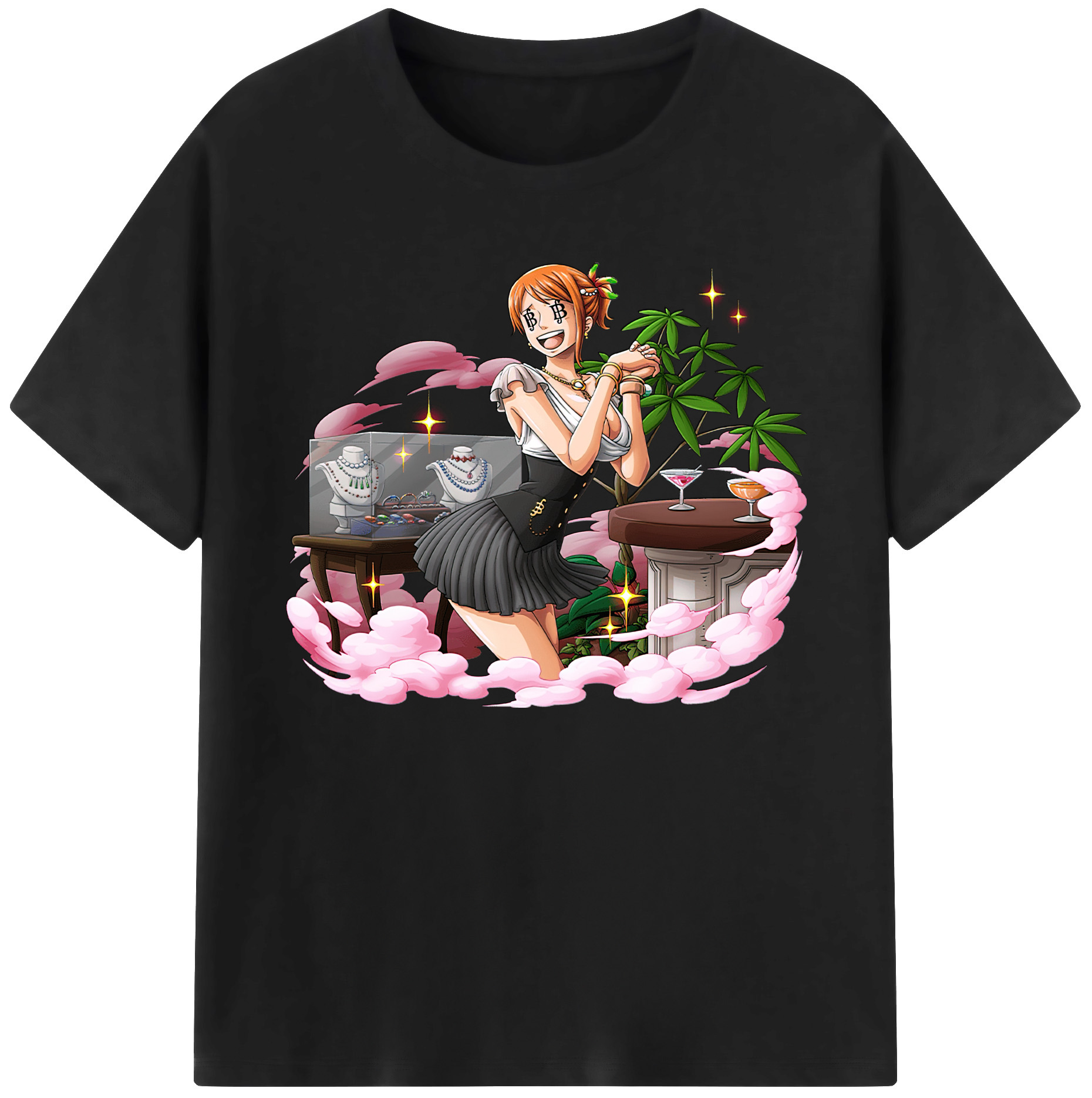 （画像用） ワンピース ナミ ONE PIECE Nami 綿100％ メンズ半袖Tシャツ｜肌触りやわらか＆通気性