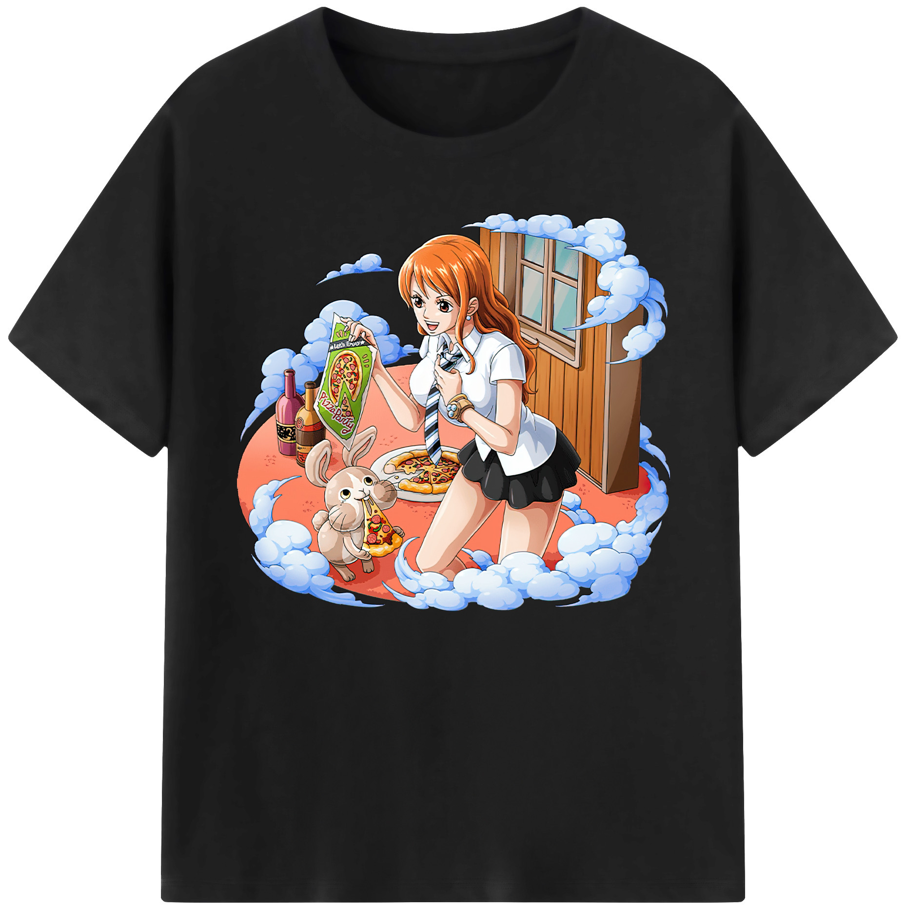 （画像用） ワンピース ナミ ONE PIECE Nami 綿100％ メンズ半袖Tシャツ｜肌触りやわらか＆通気性