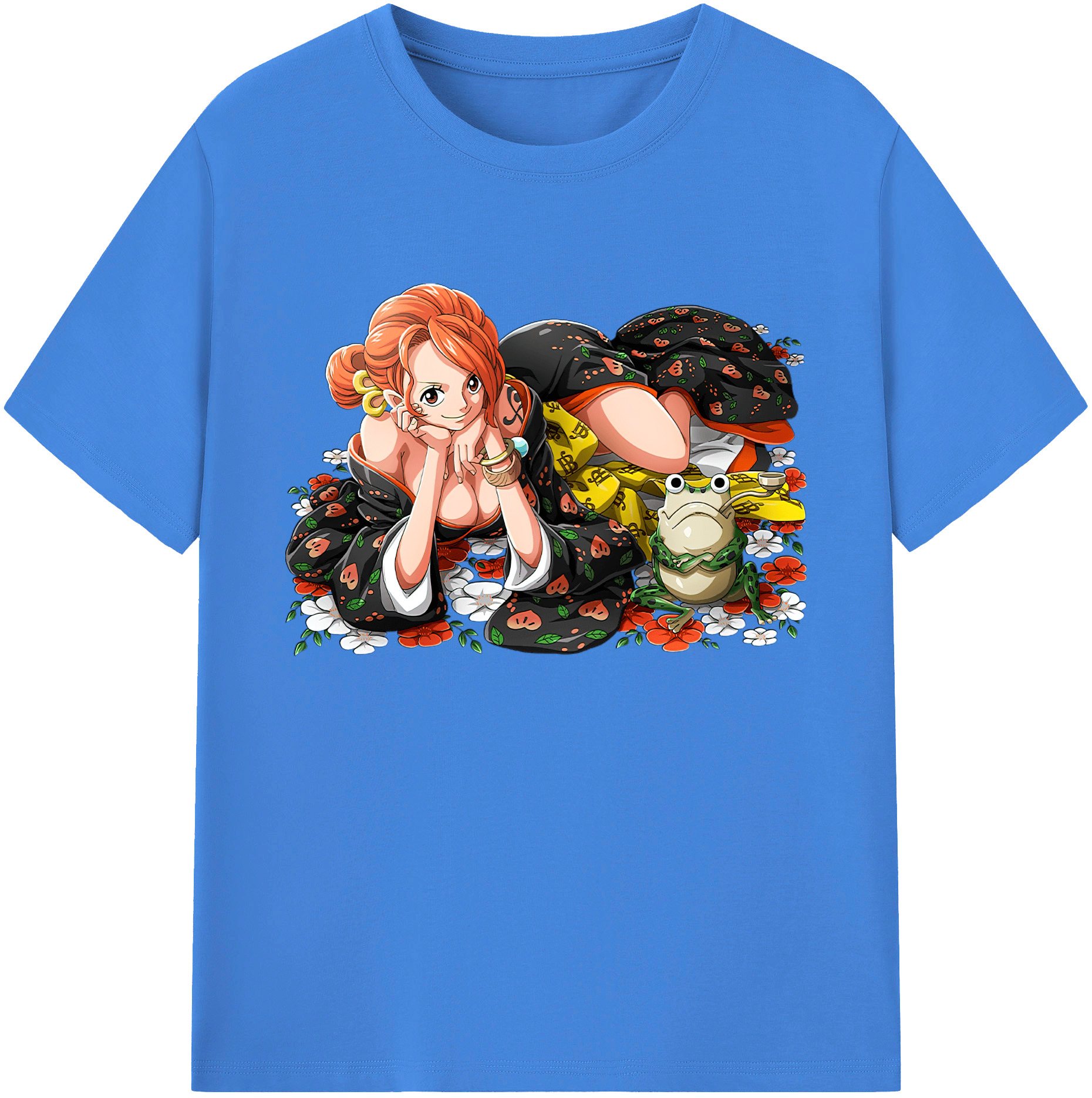 ワンピース ナミ ONE PIECE Nami 綿100％ メンズ半袖Tシャツ｜肌触りやわらか＆通気性