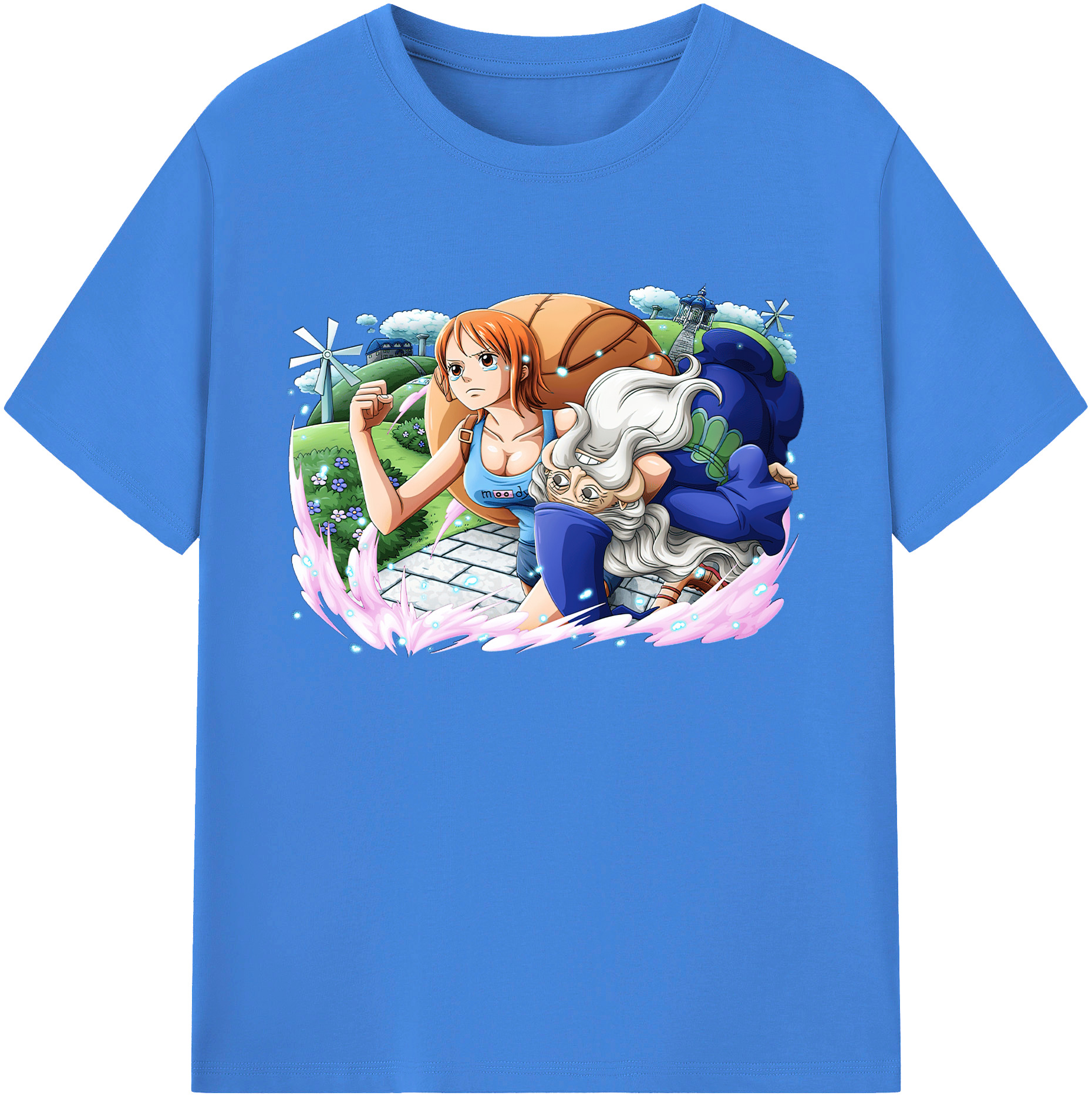 ワンピース ナミ ONE PIECE Nami 綿100％ メンズ半袖Tシャツ｜肌触りやわらか＆通気性