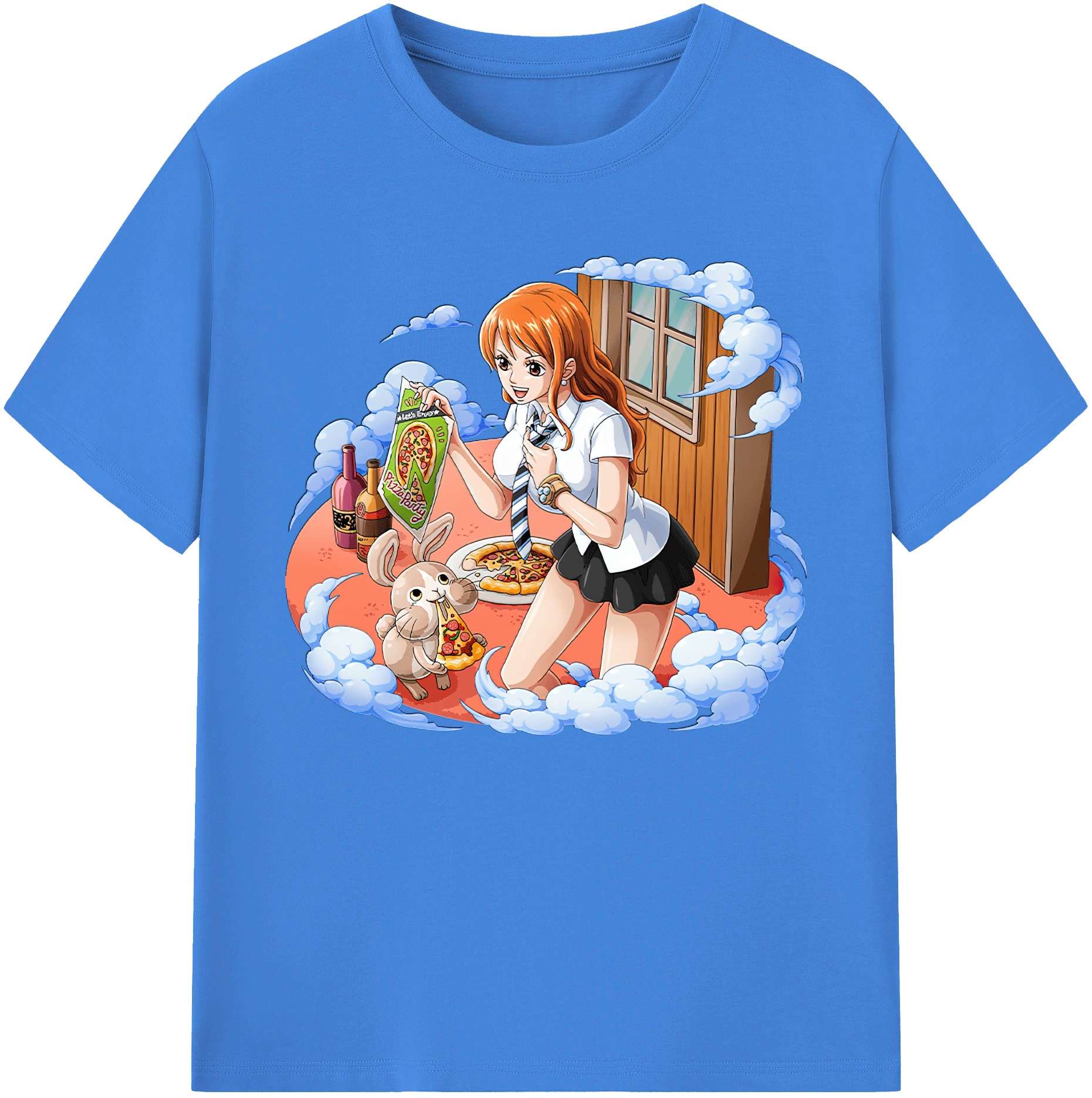 （画像用） ワンピース ナミ ONE PIECE Nami 綿100％ メンズ半袖Tシャツ｜肌触りやわらか＆通気性