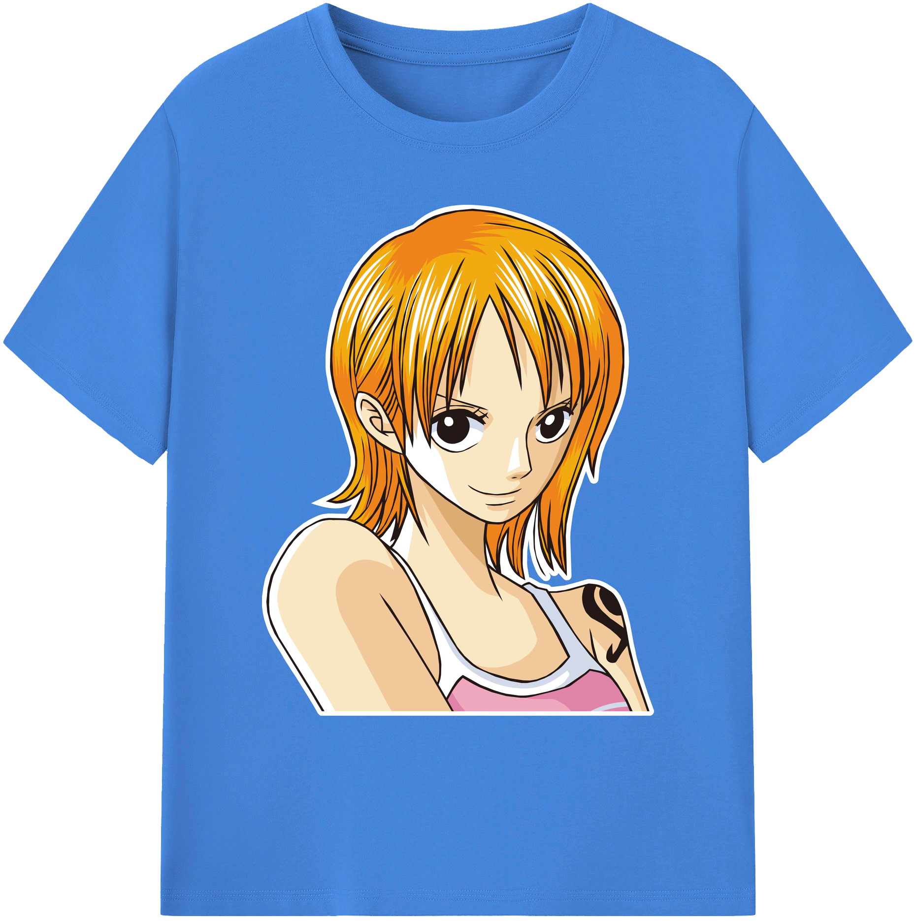 ワンピース ナミ ONE PIECE Nami 綿100％ メンズ半袖Tシャツ｜肌触りやわらか＆通気性