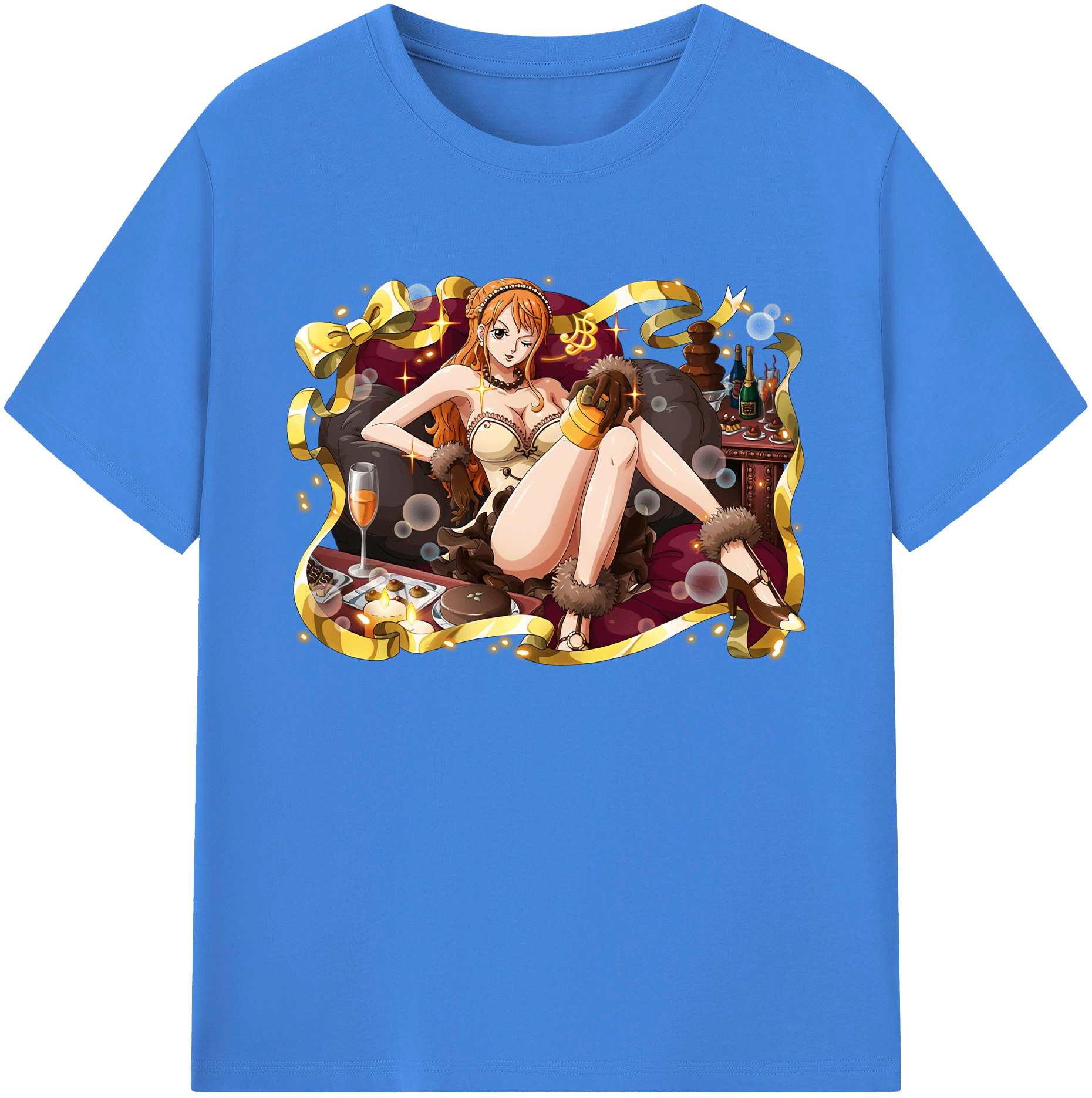 ワンピース ナミ ONE PIECE Nami 綿100％ メンズ半袖Tシャツ｜肌触りやわらか＆通気性