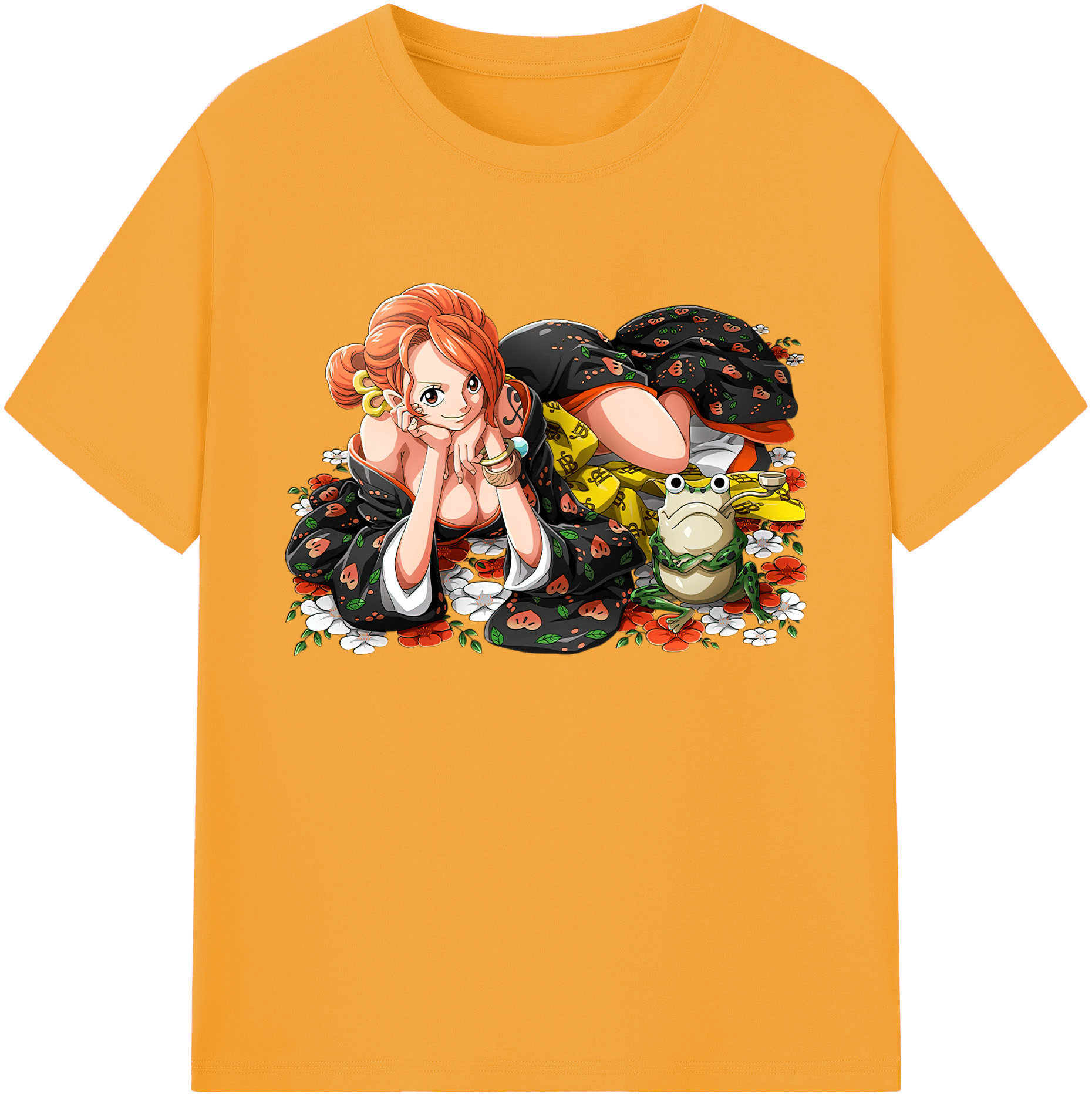 ワンピース ナミ ONE PIECE Nami 綿100％ メンズ半袖Tシャツ｜肌触りやわらか＆通気性