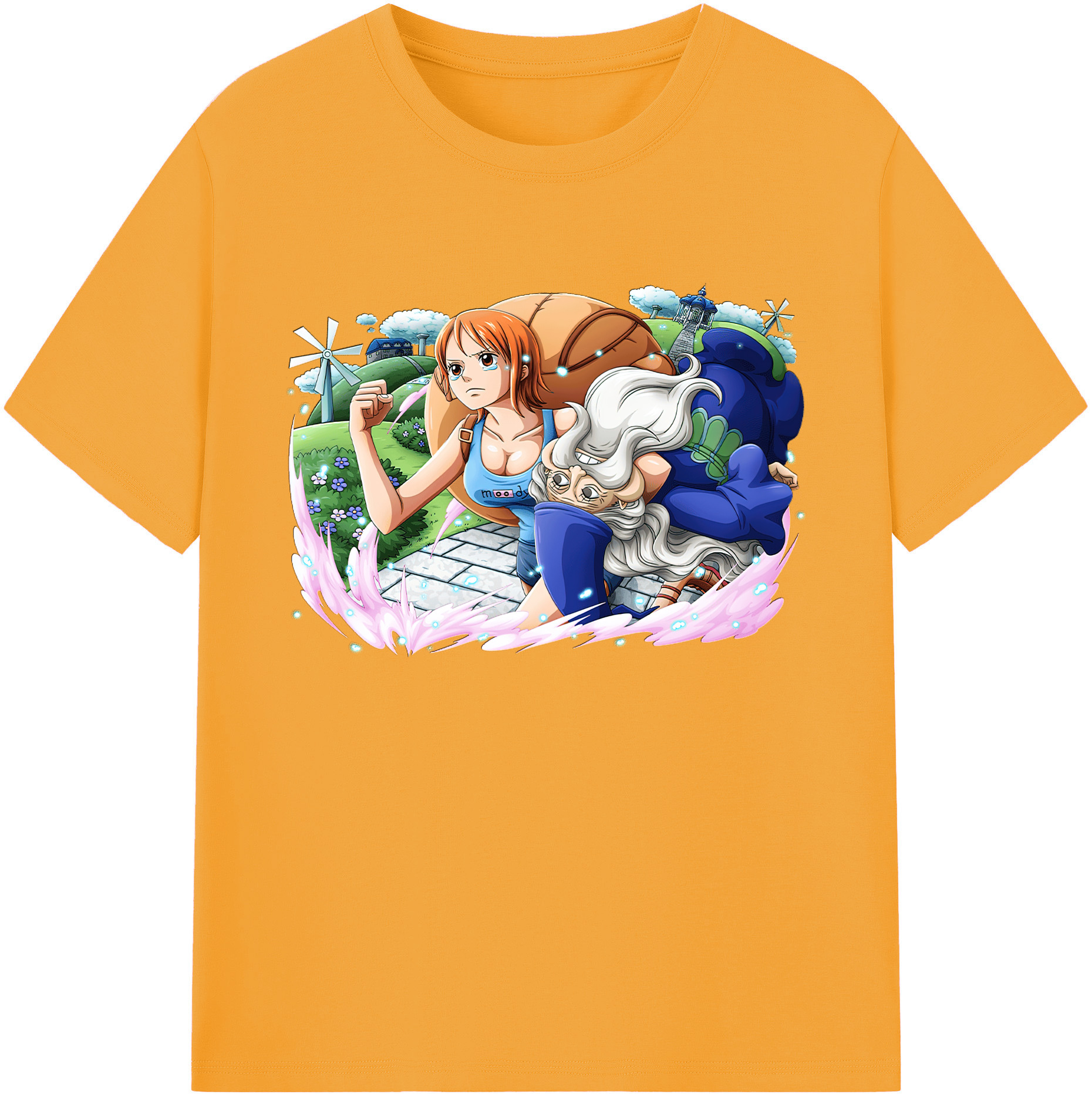 ワンピース ナミ ONE PIECE Nami 綿100％ メンズ半袖Tシャツ｜肌触りやわらか＆通気性