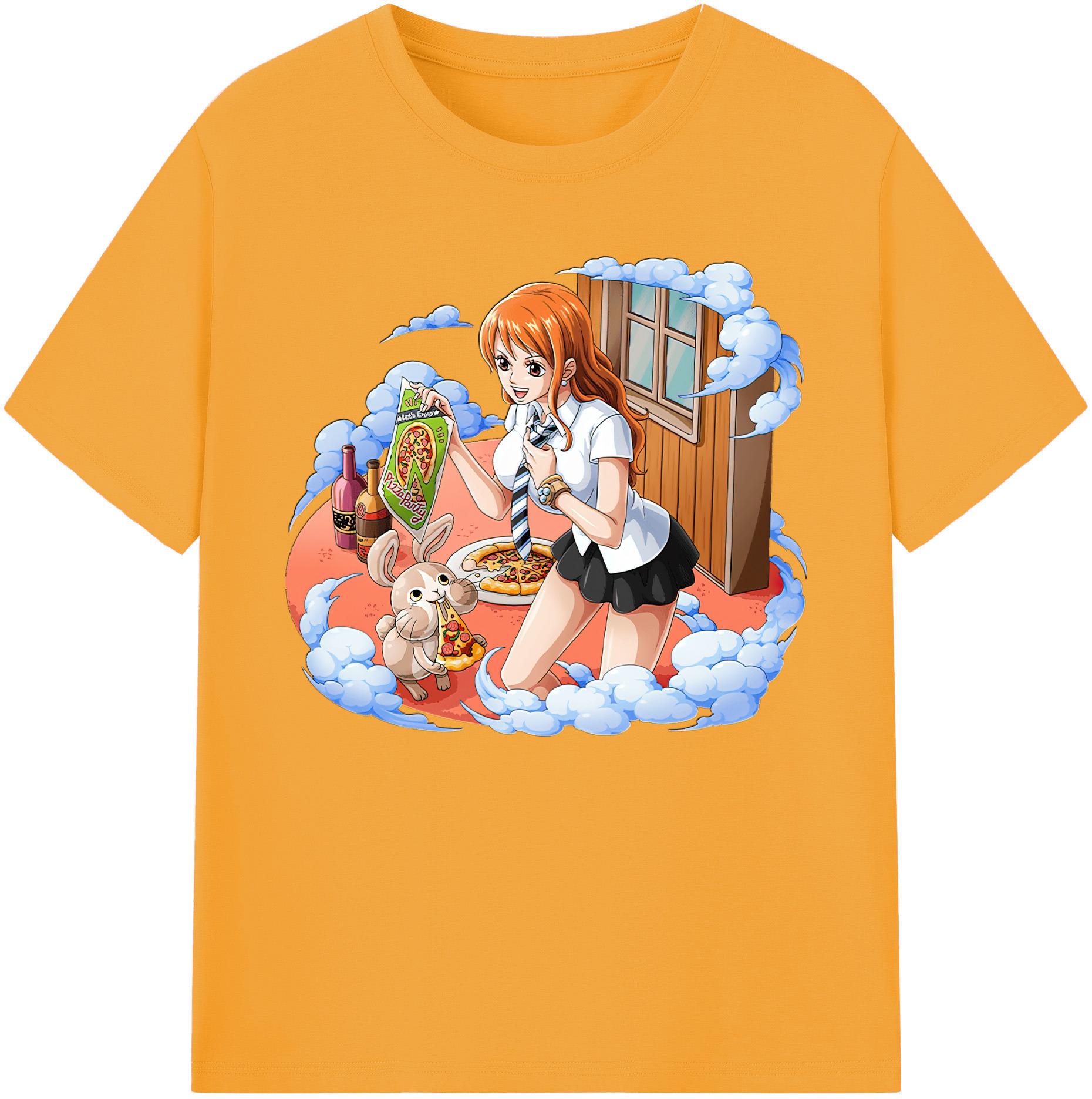 （画像用） ワンピース ナミ ONE PIECE Nami 綿100％ メンズ半袖Tシャツ｜肌触りやわらか＆通気性