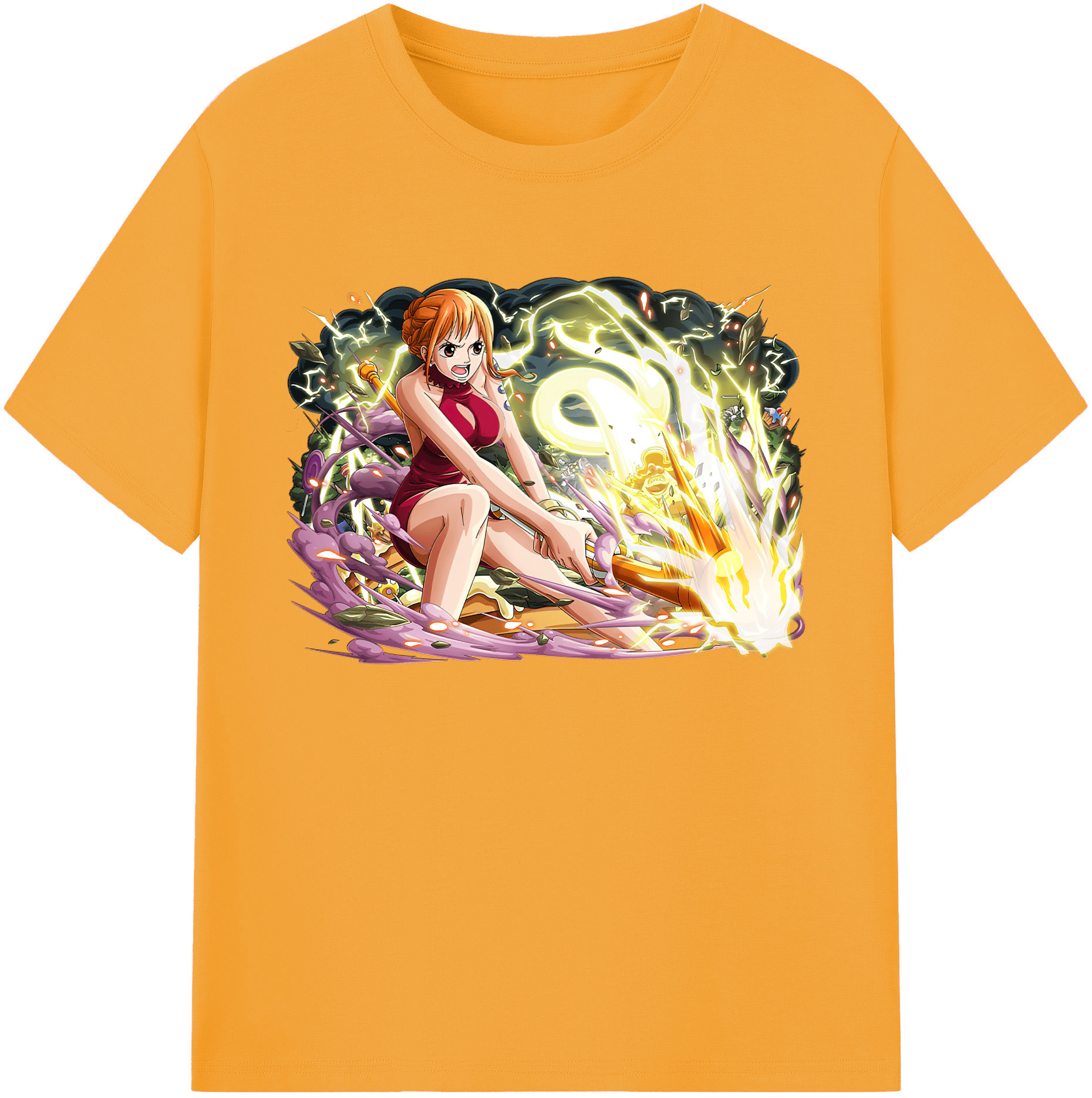 ワンピース ナミ ONE PIECE Nami 綿100％ メンズ半袖Tシャツ｜肌触りやわらか＆通気性