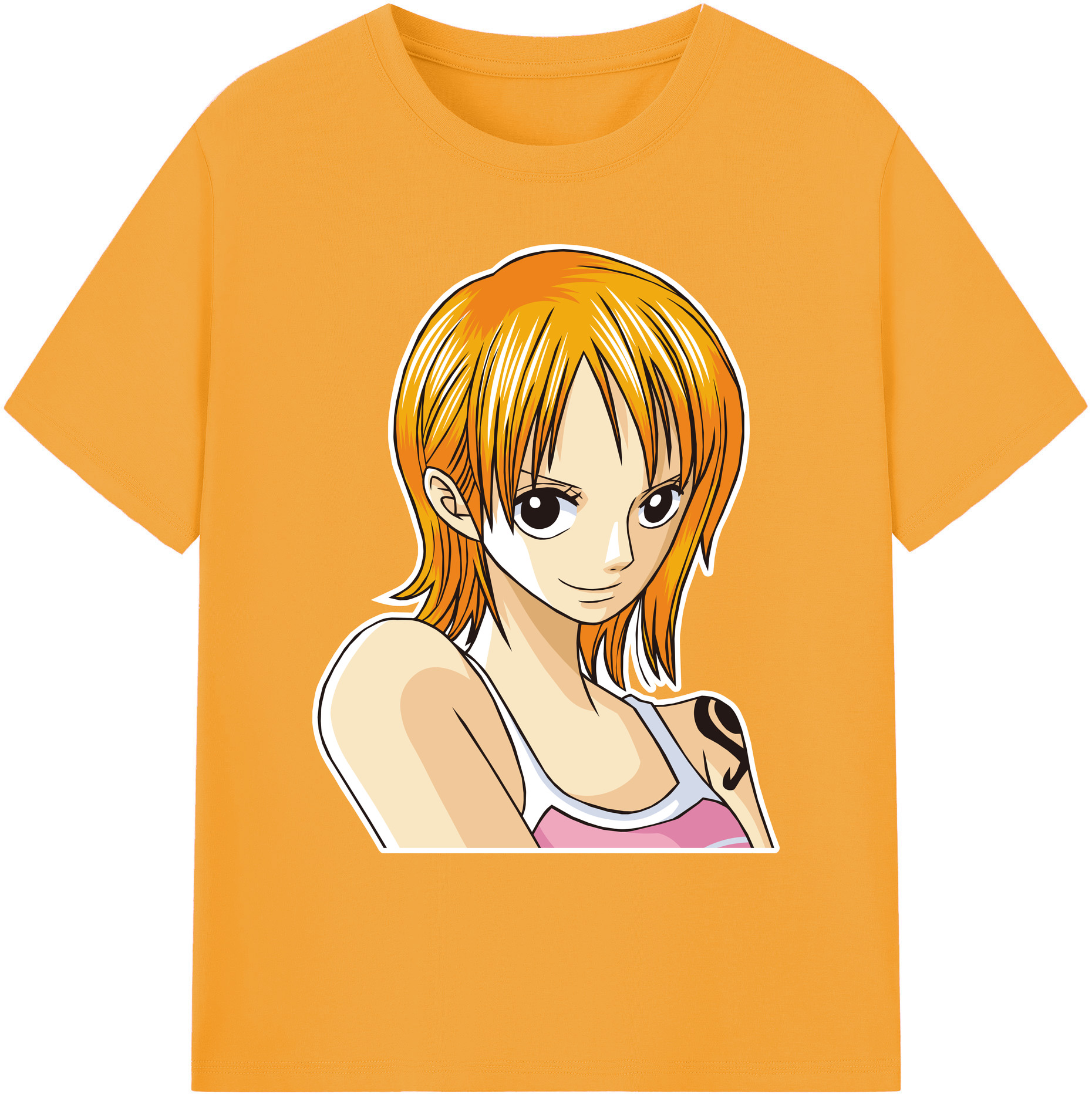 ワンピース ナミ ONE PIECE Nami 綿100％ メンズ半袖Tシャツ｜肌触りやわらか＆通気性