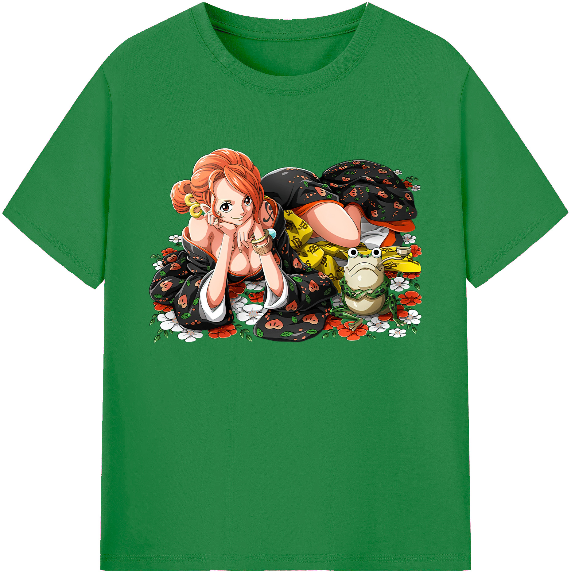 ワンピース ナミ ONE PIECE Nami 綿100％ メンズ半袖Tシャツ｜肌触りやわらか＆通気性