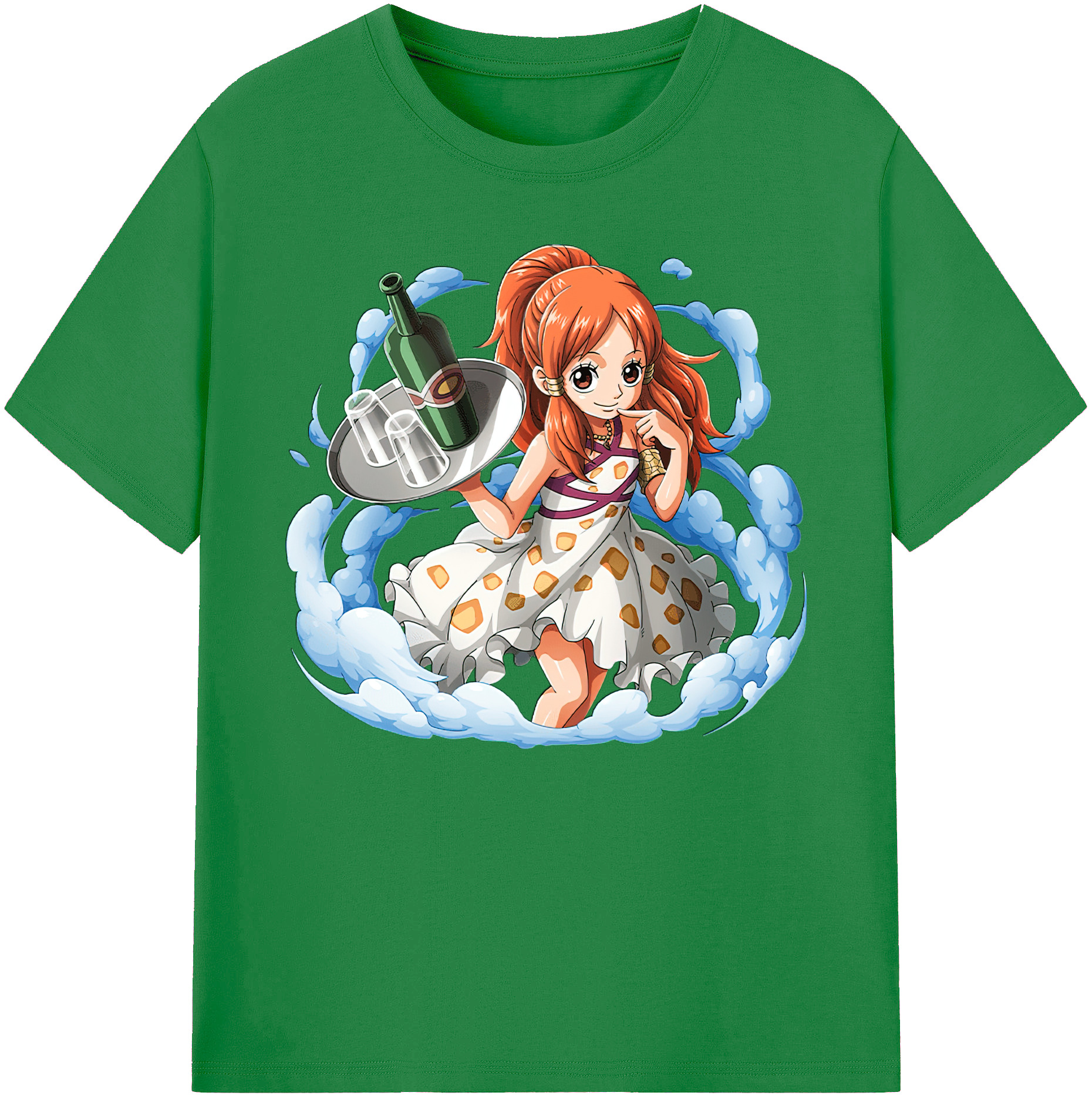 （画像用） ワンピース ナミ ONE PIECE Nami 綿100％ メンズ半袖Tシャツ｜肌触りやわらか＆通気性
