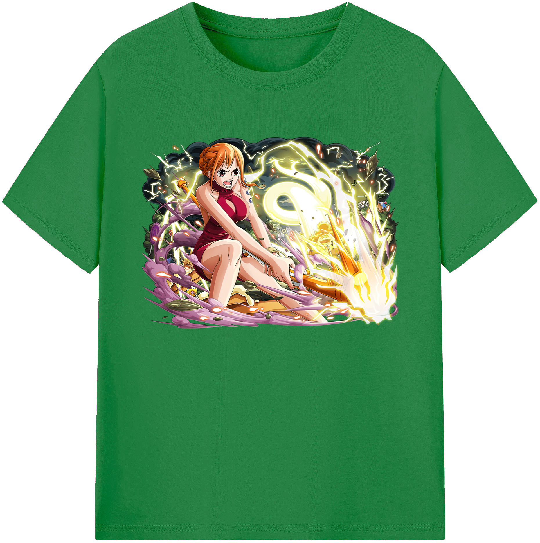 ワンピース ナミ ONE PIECE Nami 綿100％ メンズ半袖Tシャツ｜肌触りやわらか＆通気性
