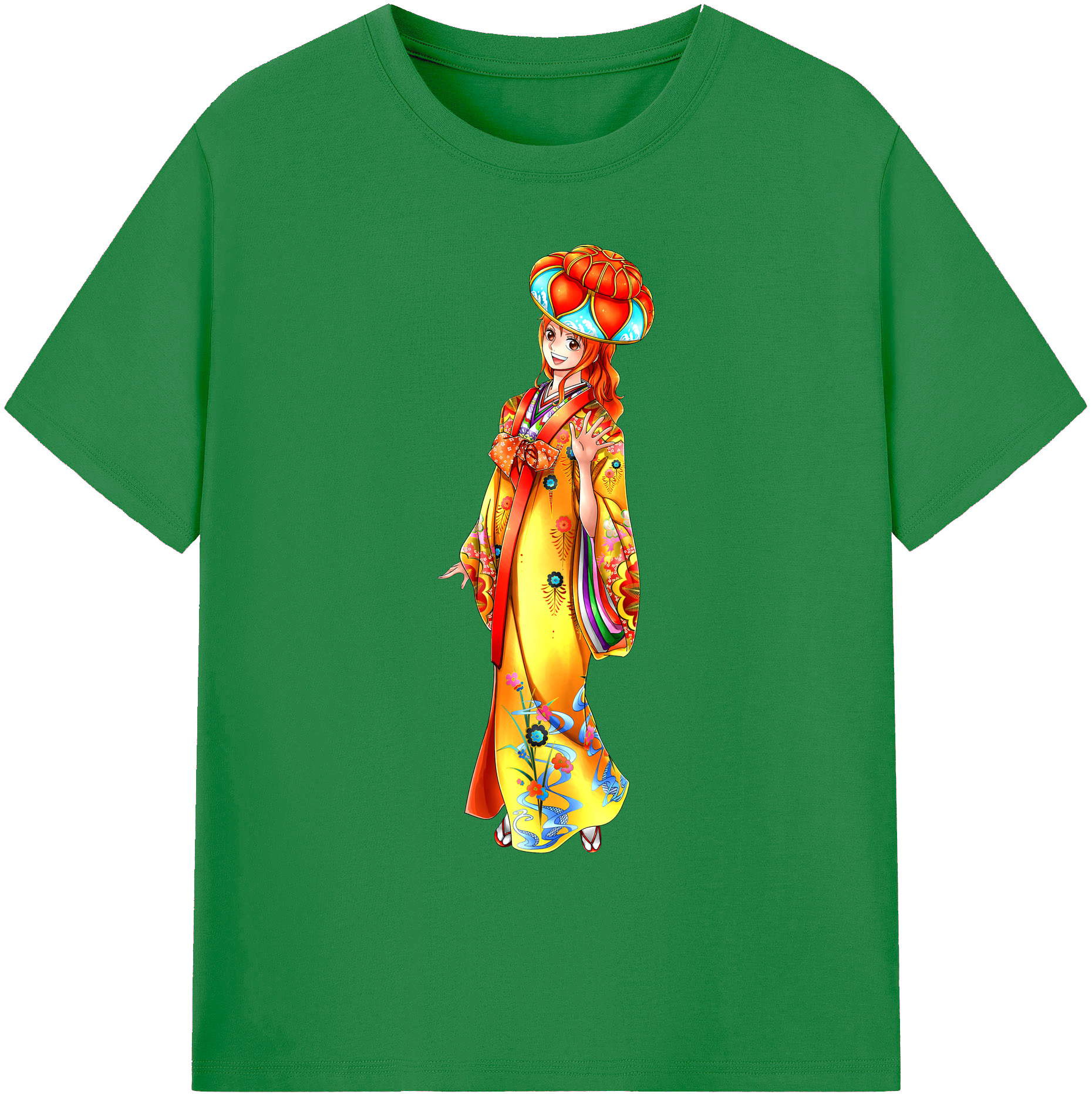 ワンピース ナミ ONE PIECE Nami 綿100％ メンズ半袖Tシャツ｜肌触りやわらか＆通気性