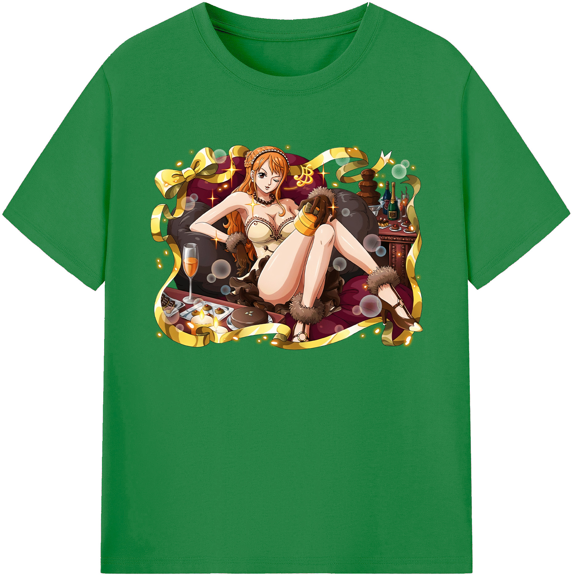 ワンピース ナミ ONE PIECE Nami 綿100％ メンズ半袖Tシャツ｜肌触りやわらか＆通気性