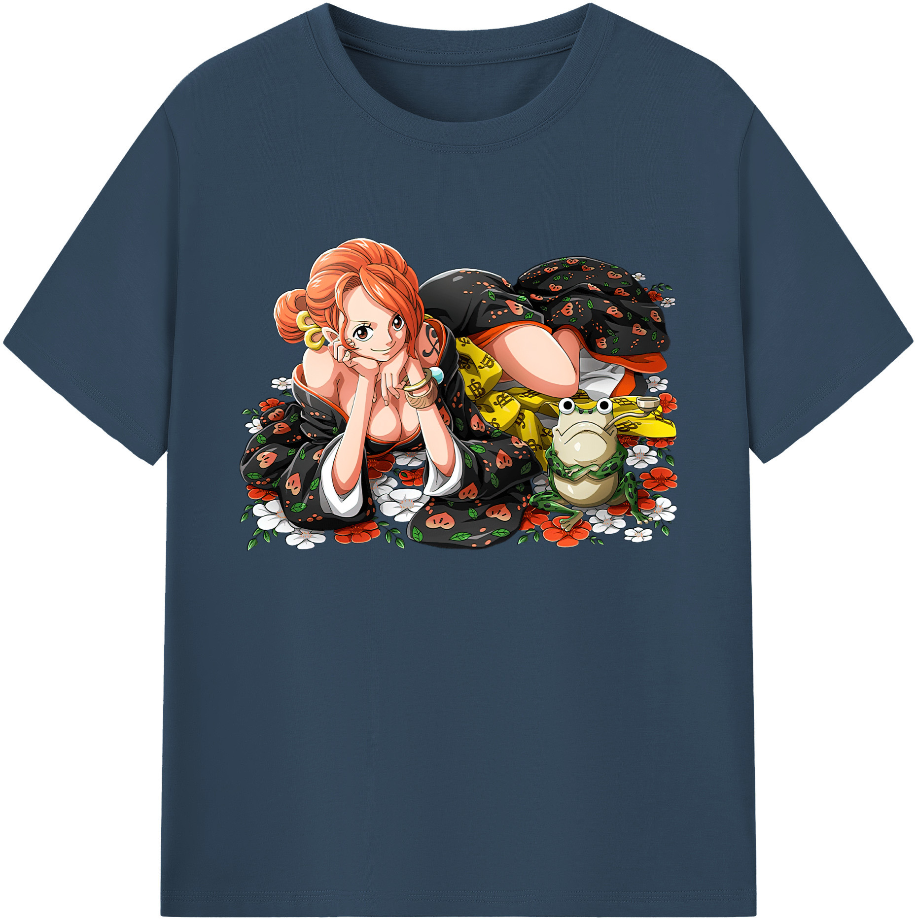 ワンピース ナミ ONE PIECE Nami 綿100％ メンズ半袖Tシャツ｜肌触りやわらか＆通気性