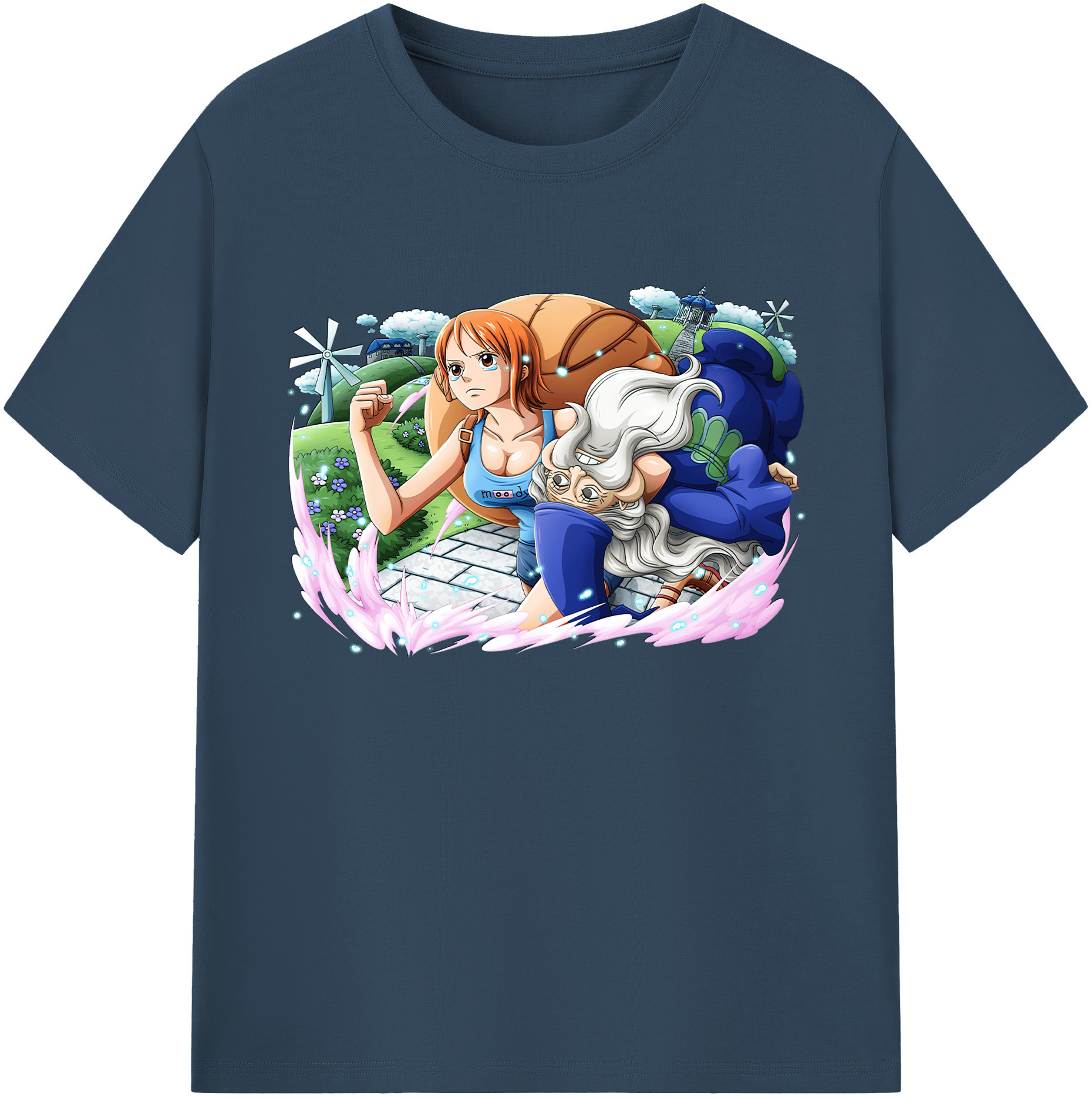 ワンピース ナミ ONE PIECE Nami 綿100％ メンズ半袖Tシャツ｜肌触りやわらか＆通気性