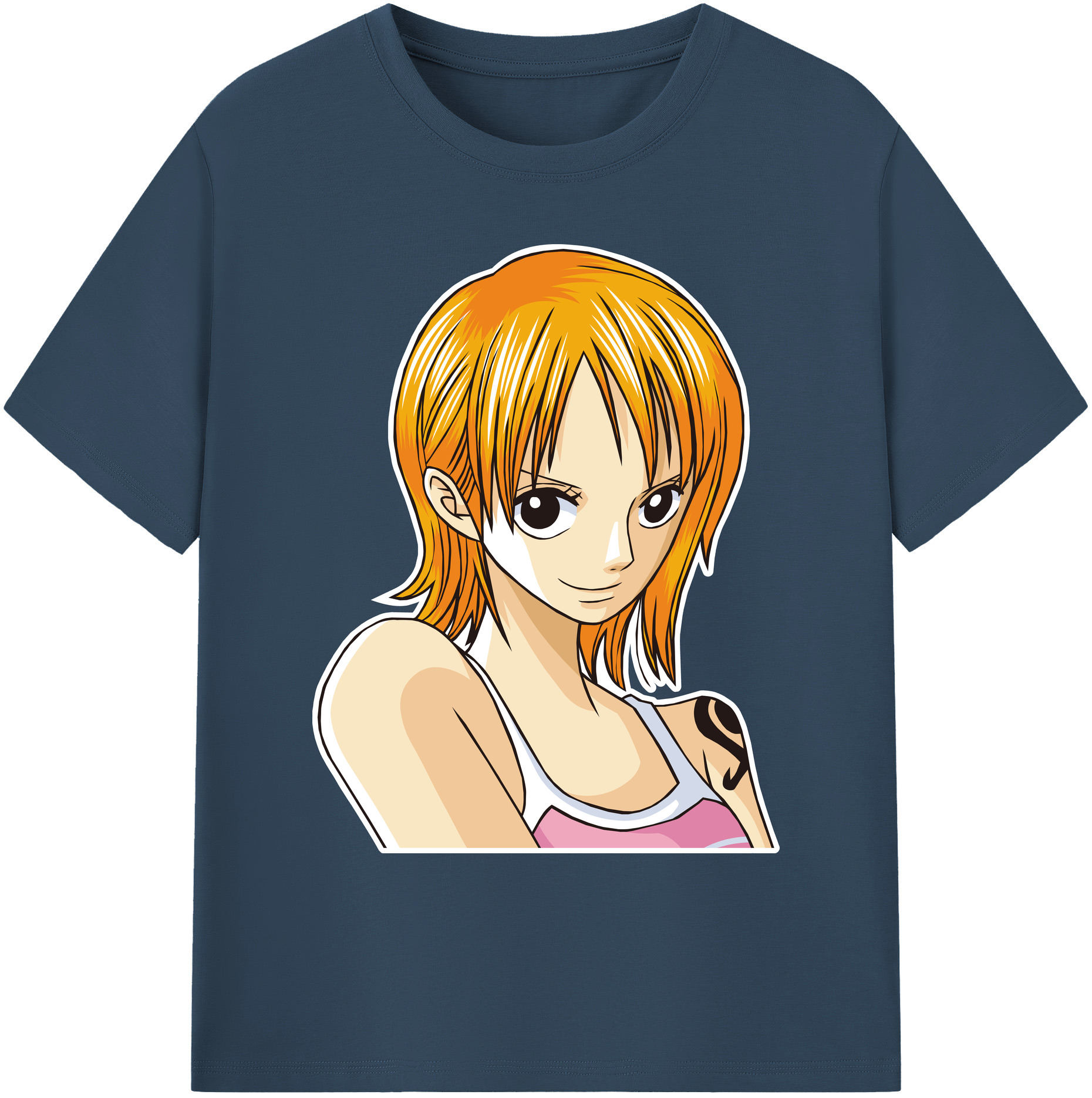 ワンピース ナミ ONE PIECE Nami 綿100％ メンズ半袖Tシャツ｜肌触りやわらか＆通気性
