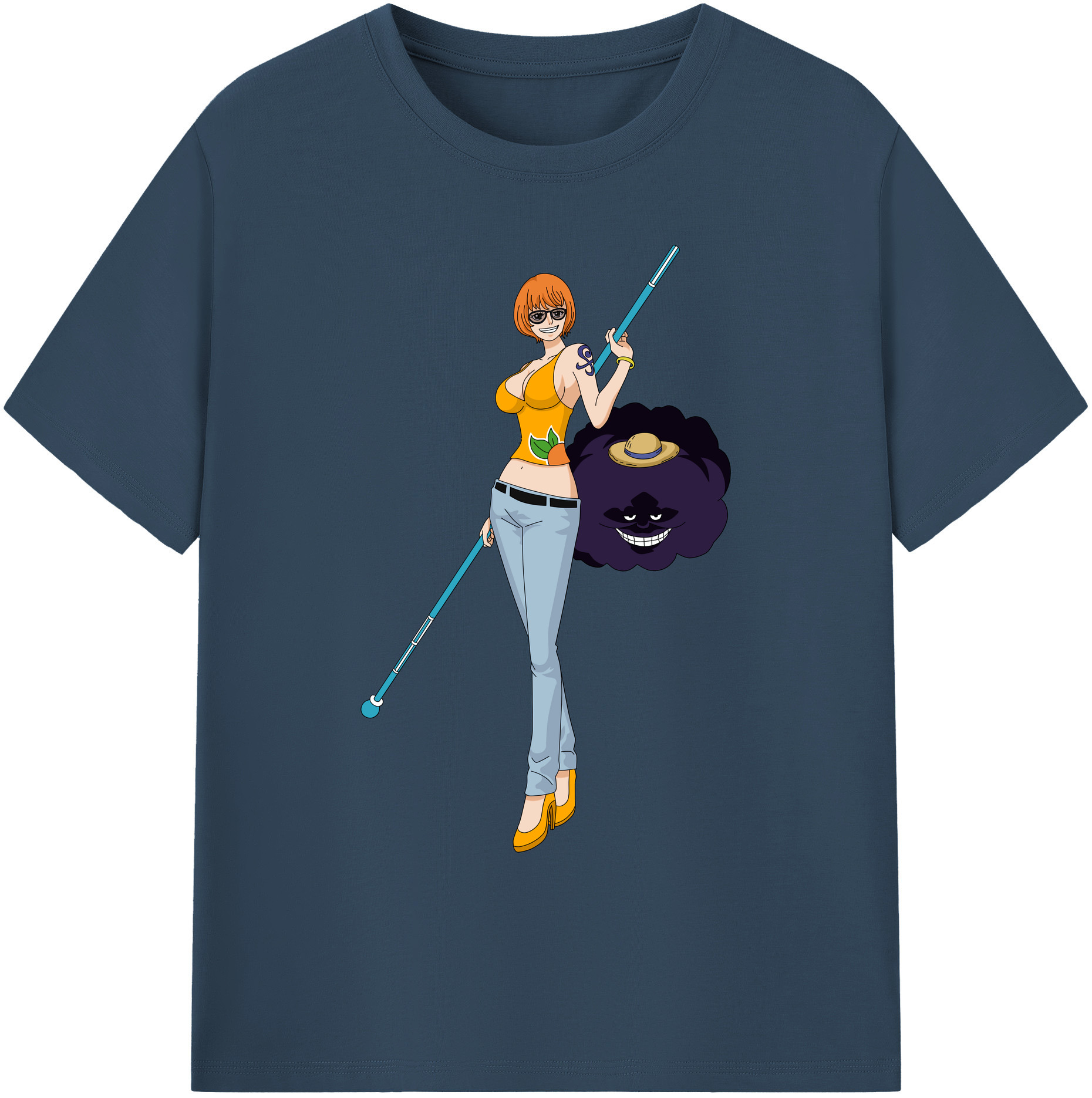 ワンピース ナミ ONE PIECE Nami 綿100％ メンズ半袖Tシャツ｜肌触りやわらか＆通気性