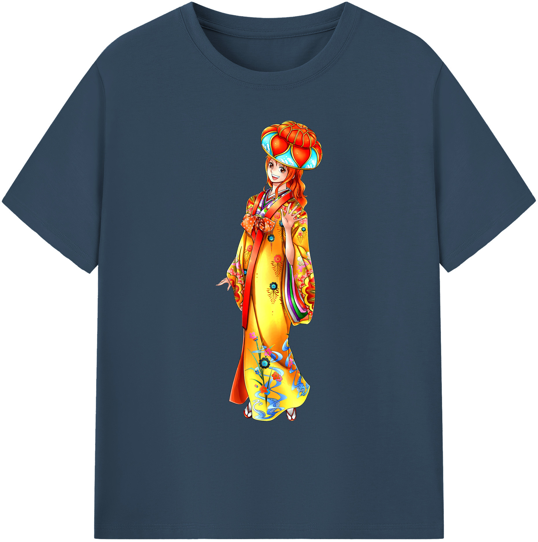 ワンピース ナミ ONE PIECE Nami 綿100％ メンズ半袖Tシャツ｜肌触りやわらか＆通気性
