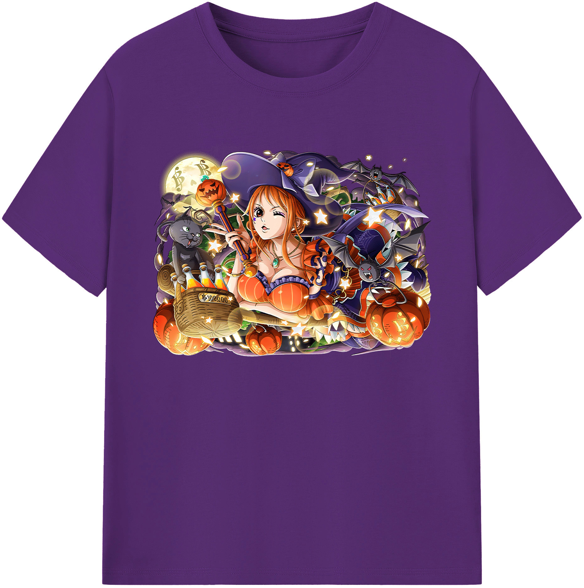（画像用） ワンピース ナミ ONE PIECE Nami 綿100％ メンズ半袖Tシャツ｜肌触りやわらか＆通気性