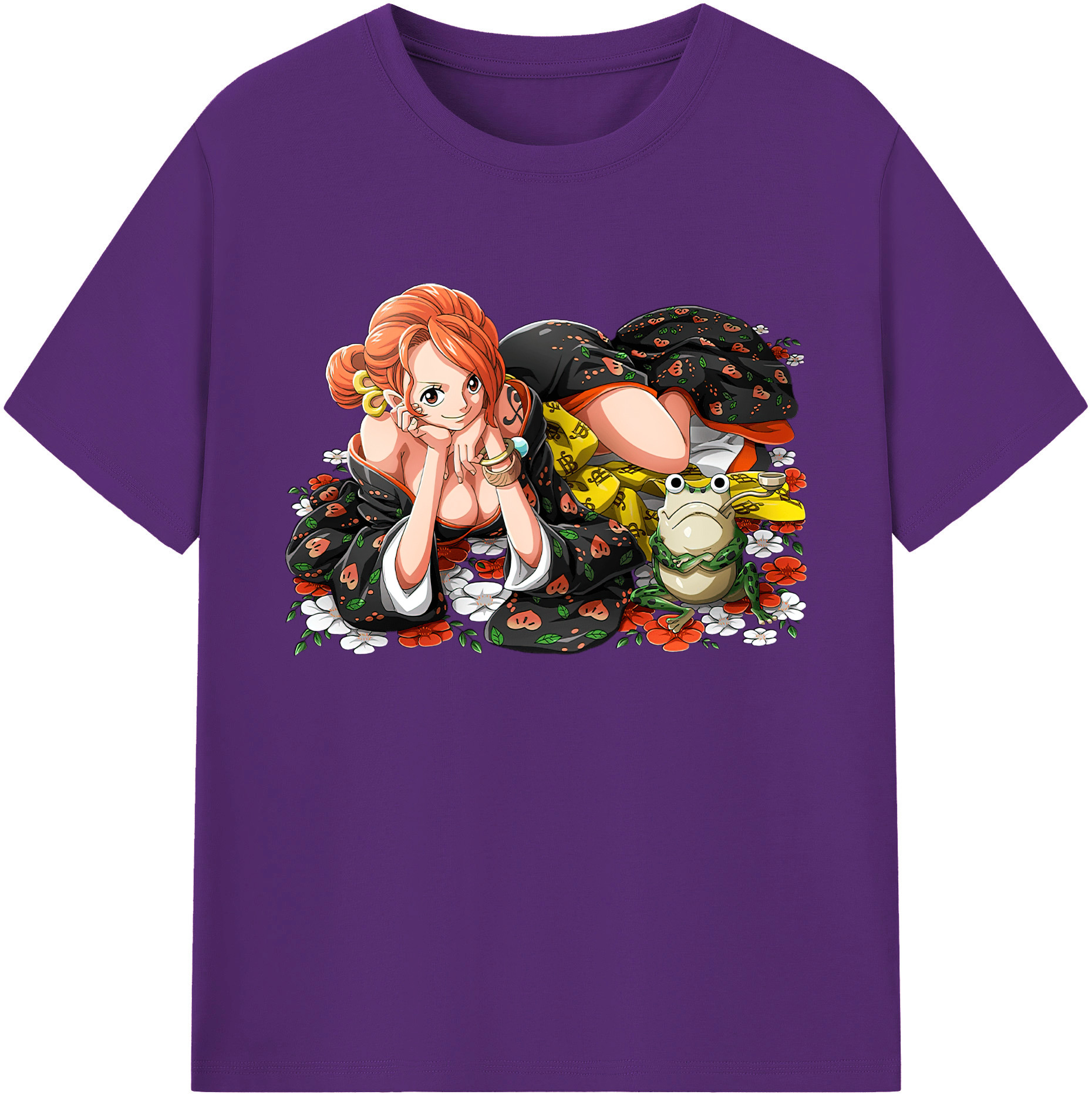 ワンピース ナミ ONE PIECE Nami 綿100％ メンズ半袖Tシャツ｜肌触りやわらか＆通気性