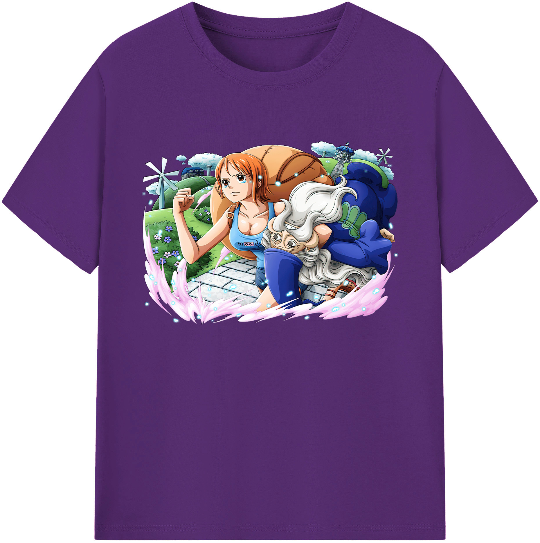 ワンピース ナミ ONE PIECE Nami 綿100％ メンズ半袖Tシャツ｜肌触りやわらか＆通気性