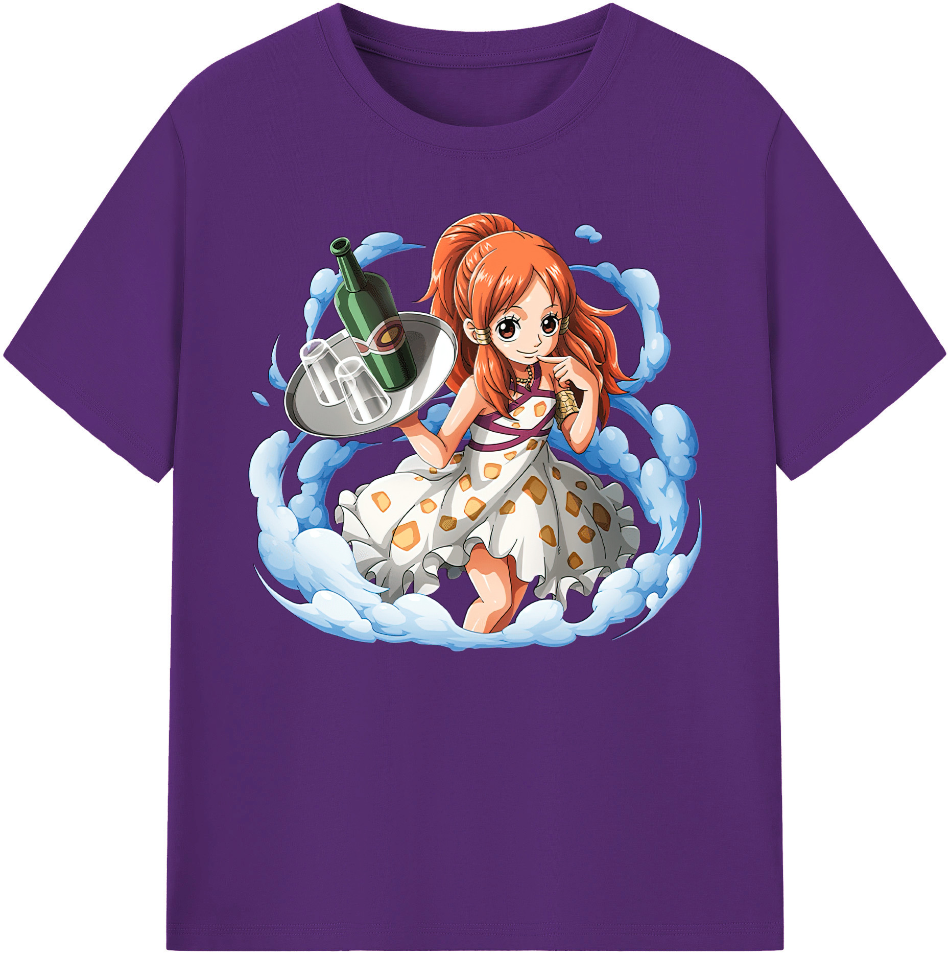 （画像用） ワンピース ナミ ONE PIECE Nami 綿100％ メンズ半袖Tシャツ｜肌触りやわらか＆通気性