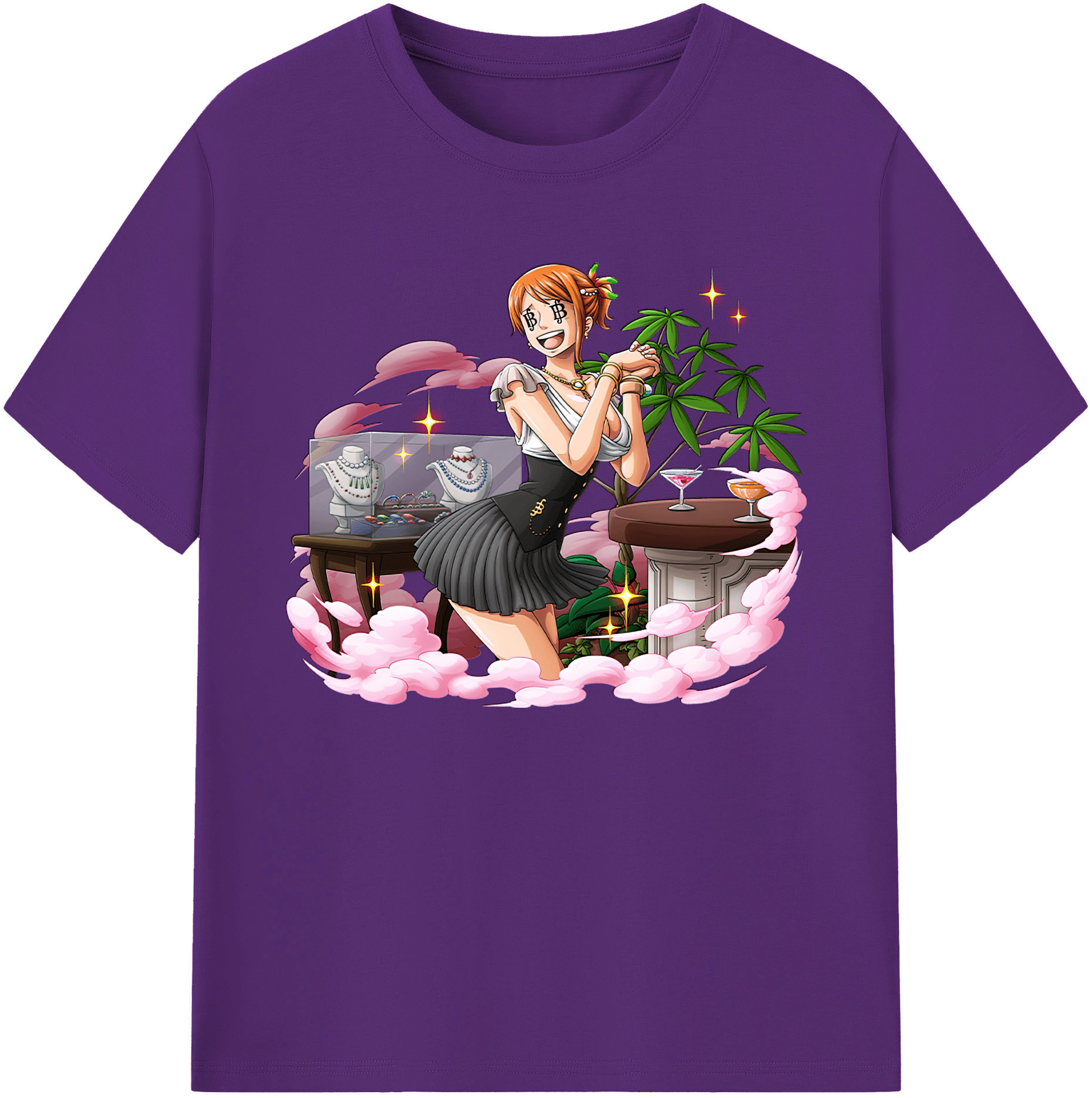 （画像用） ワンピース ナミ ONE PIECE Nami 綿100％ メンズ半袖Tシャツ｜肌触りやわらか＆通気性