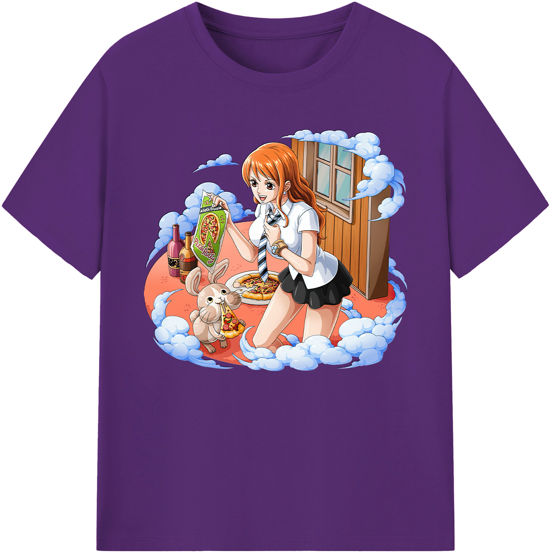 （画像用） ワンピース ナミ ONE PIECE Nami 綿100％ メンズ半袖Tシャツ｜肌触りやわらか＆通気性