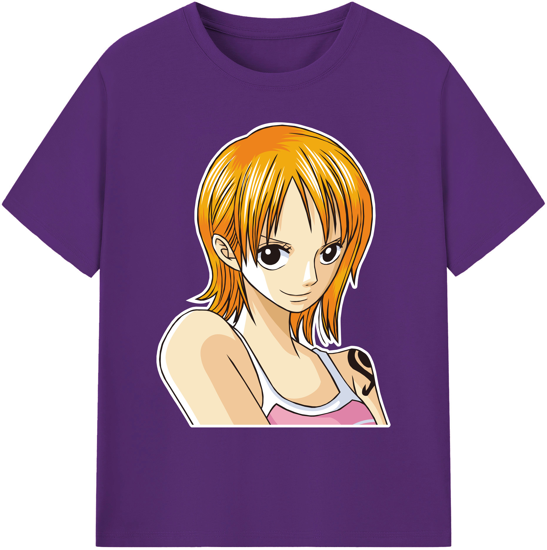 ワンピース ナミ ONE PIECE Nami 綿100％ メンズ半袖Tシャツ｜肌触りやわらか＆通気性