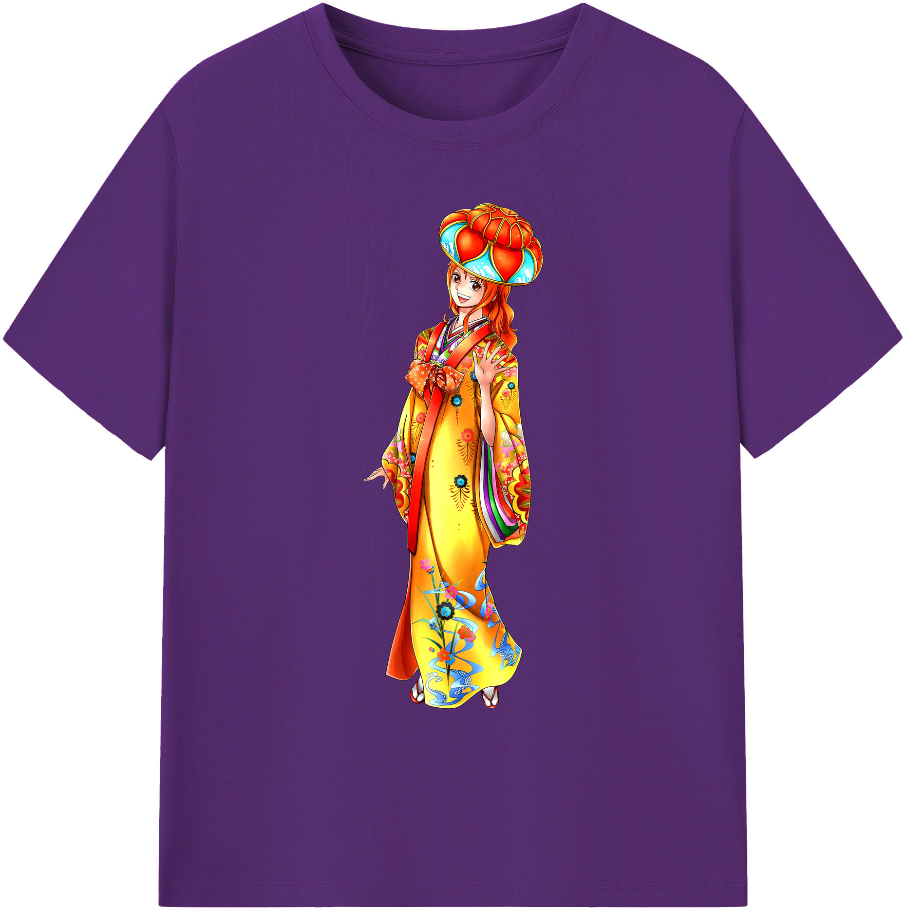 ワンピース ナミ ONE PIECE Nami 綿100％ メンズ半袖Tシャツ｜肌触りやわらか＆通気性