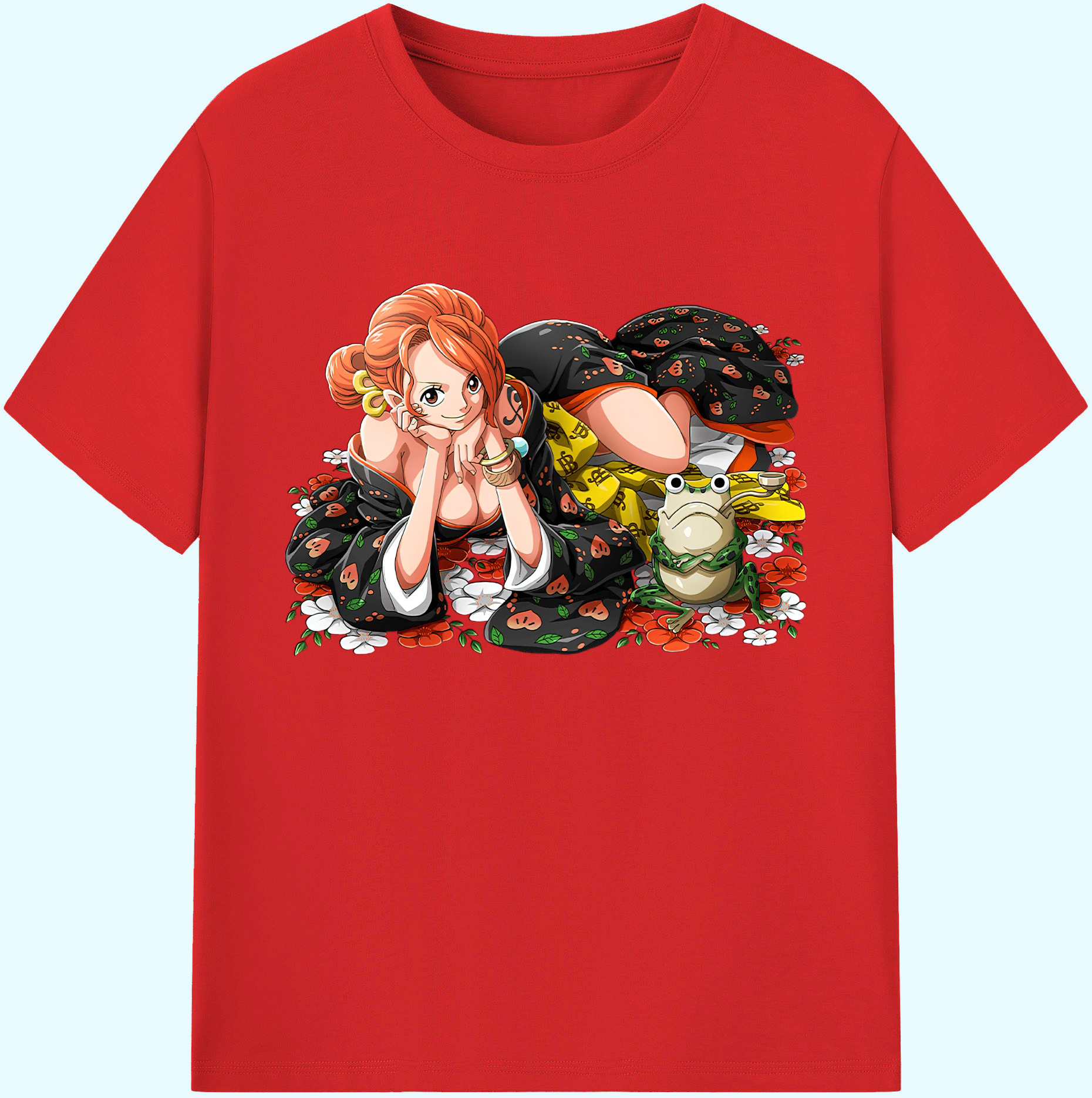 ワンピース ナミ ONE PIECE Nami 綿100％ メンズ半袖Tシャツ｜肌触りやわらか＆通気性