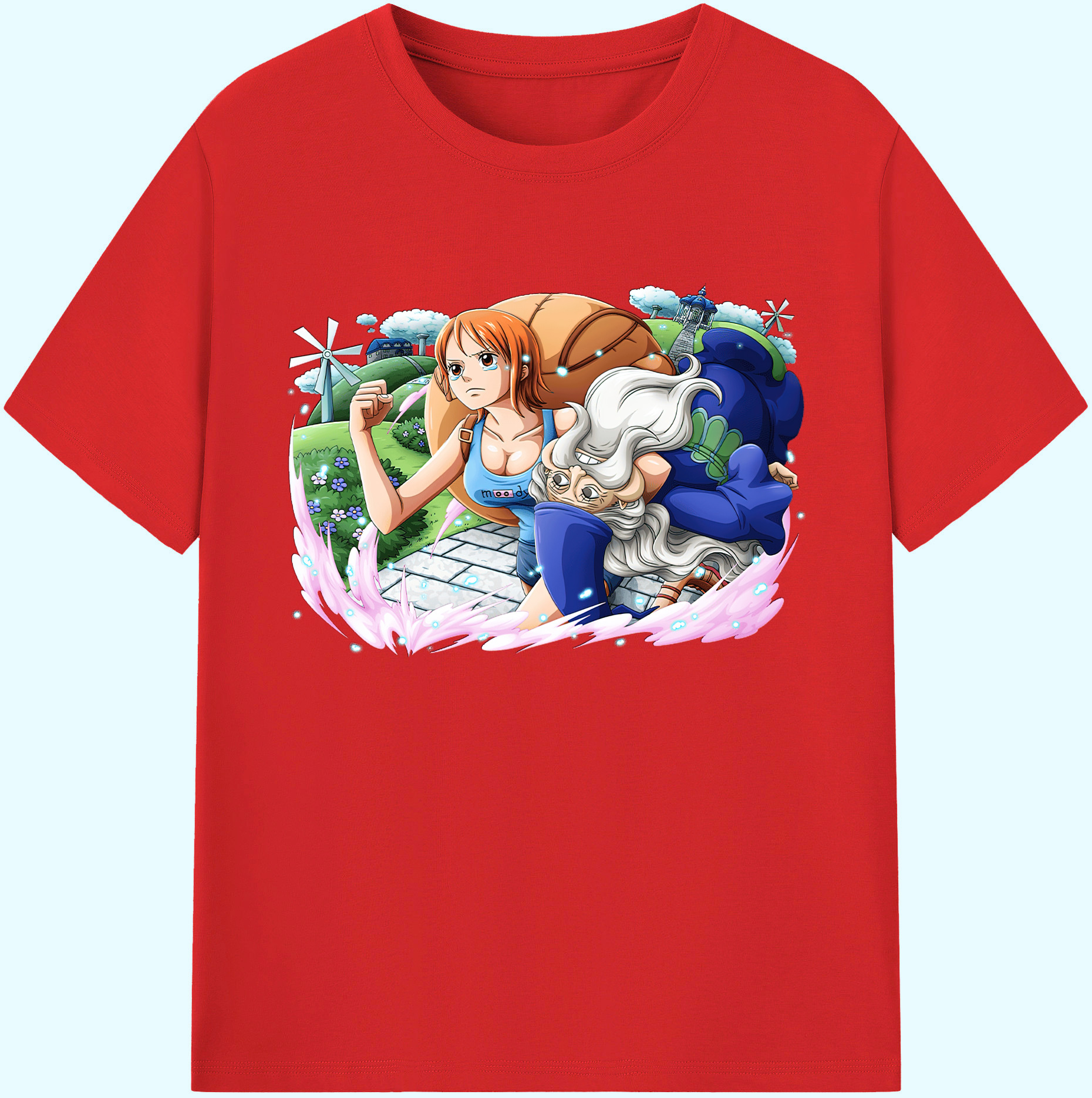 ワンピース ナミ ONE PIECE Nami 綿100％ メンズ半袖Tシャツ｜肌触りやわらか＆通気性