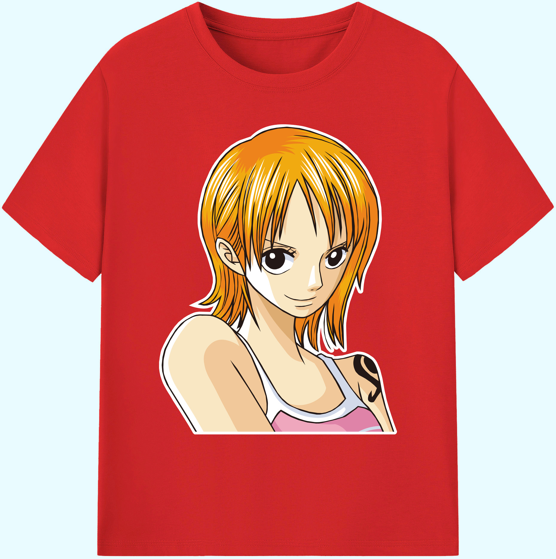 ワンピース ナミ ONE PIECE Nami 綿100％ メンズ半袖Tシャツ｜肌触りやわらか＆通気性