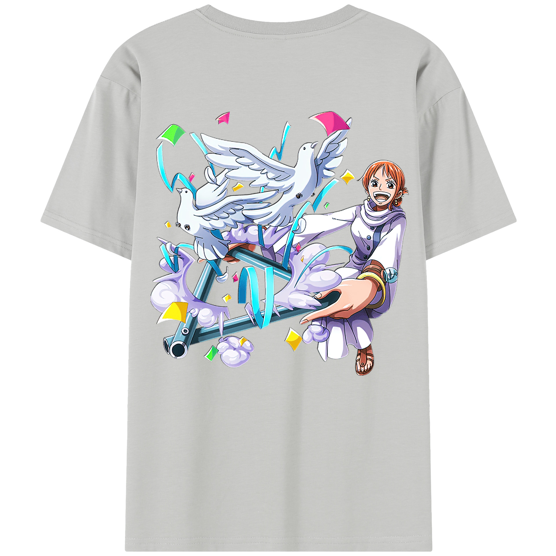（画像用） ワンピース ナミ ONE PIECE Nami レディース半袖Tシャツ(バックプリント)
